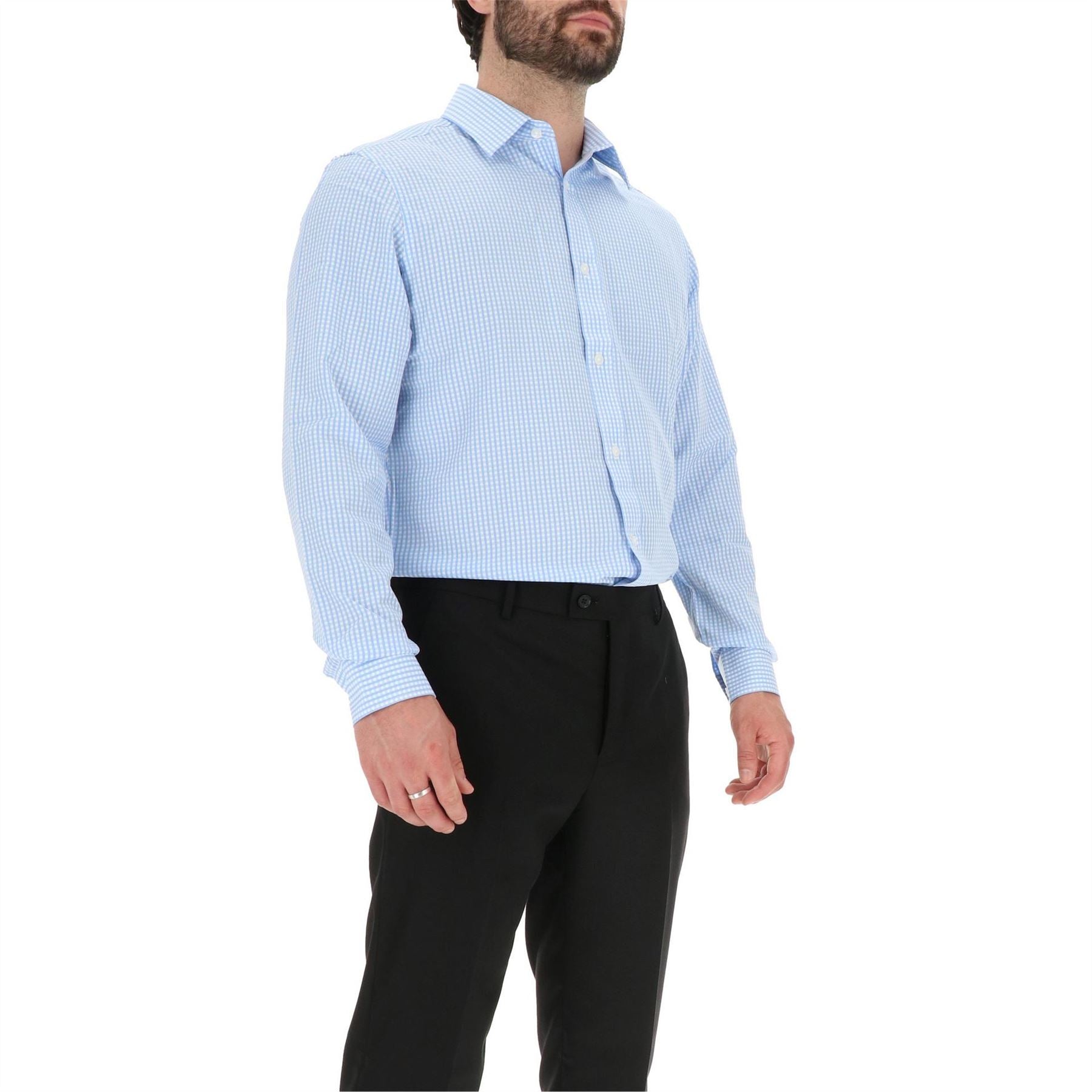 Scotch and Soda Collared Neck Point Collar Long Sleeve Shirt