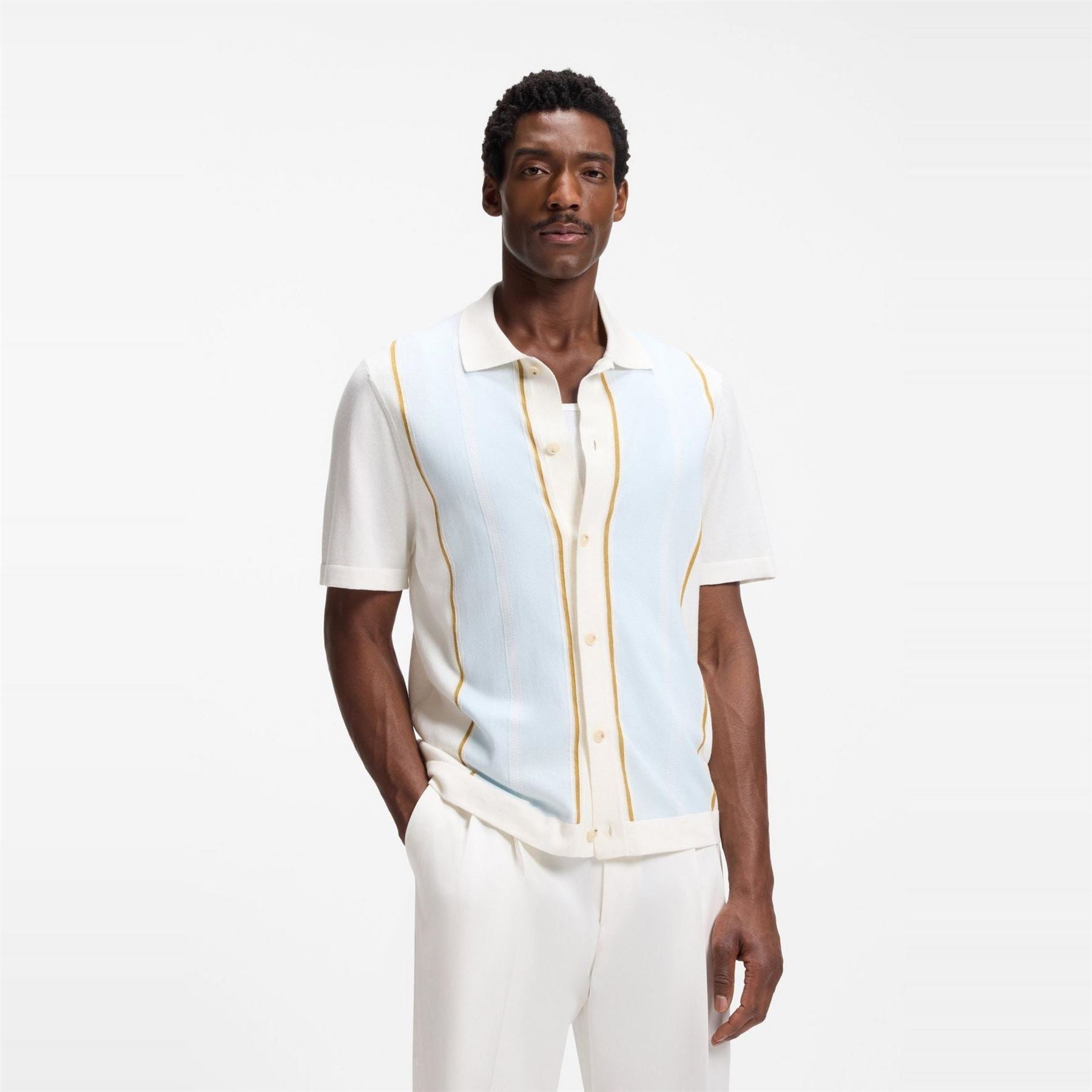 Boss Patterned Short Sleeve Shirt