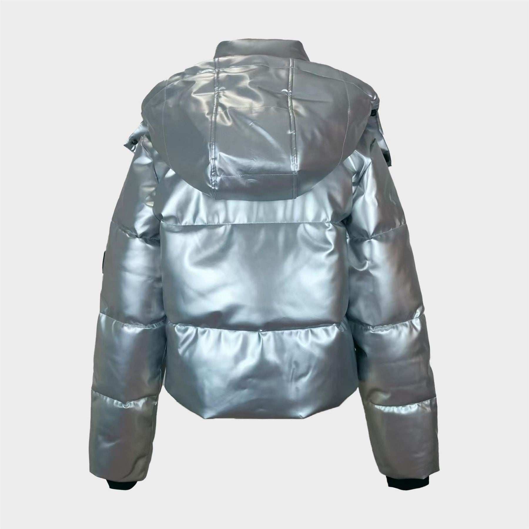 Jack Wills Cropped Puffer Waterproof Windproof Hooded Ski Jacket