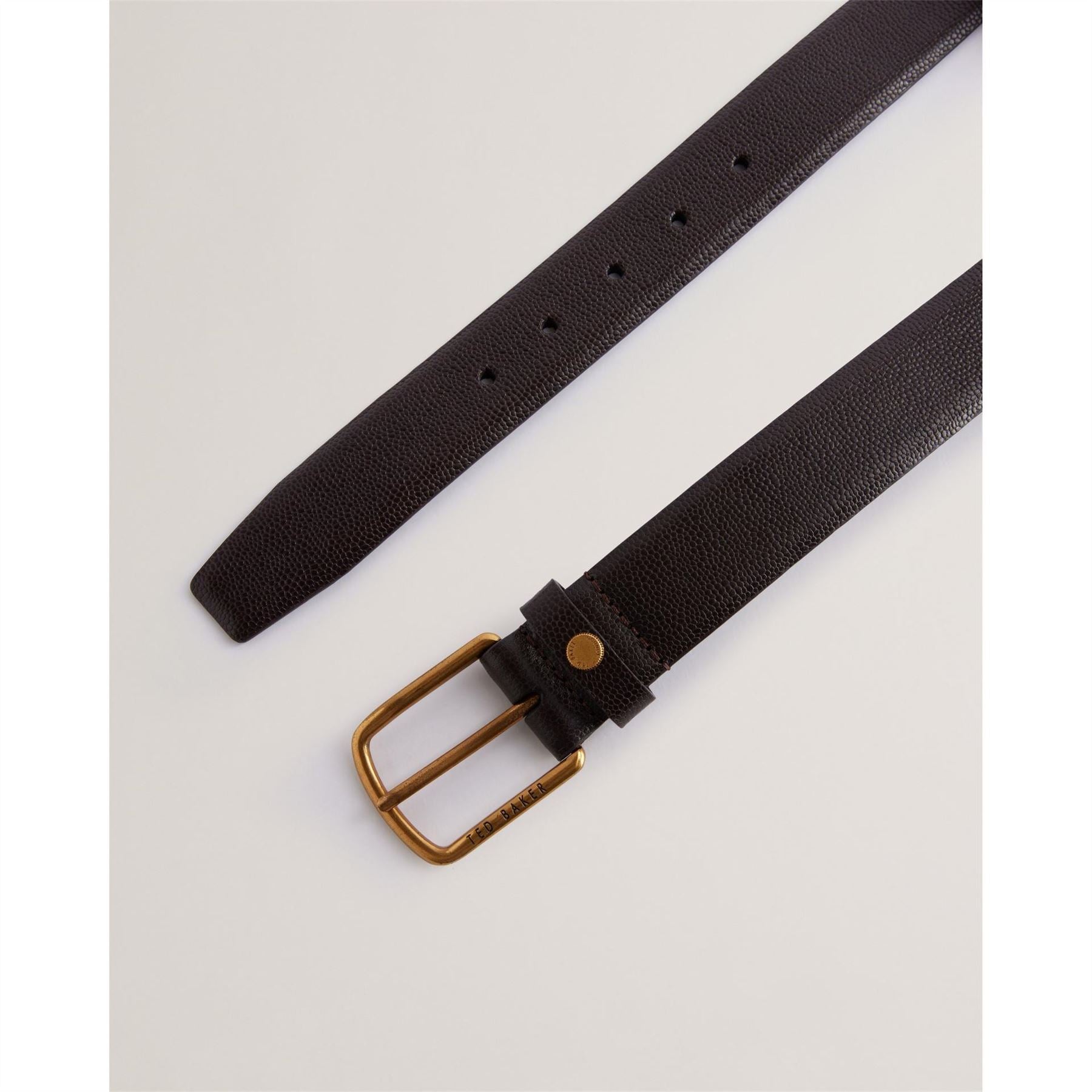 Ted Baker Caviar Pin Buckle Leather Belt