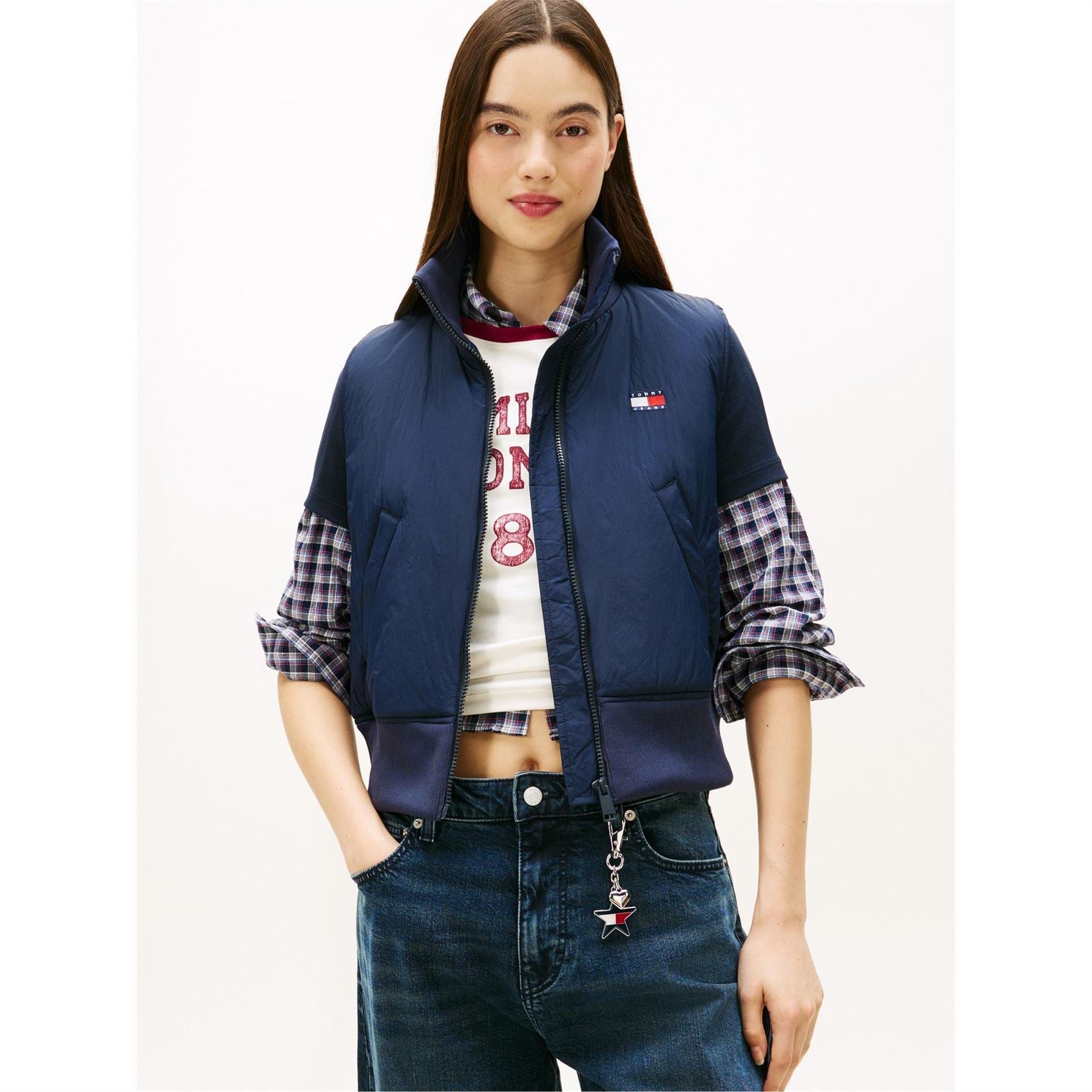 Tommy Jeans Flag Strappy Crop Top