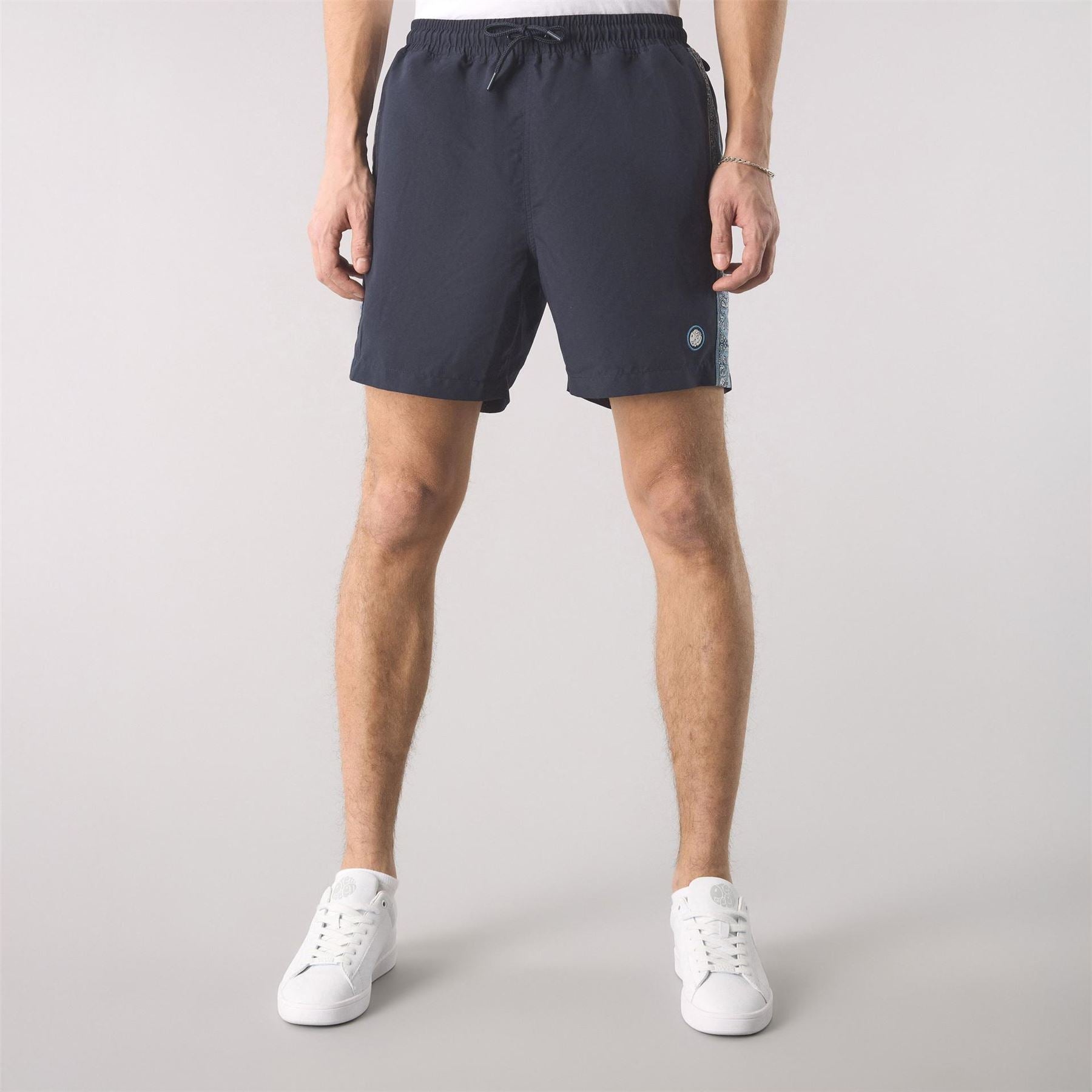 Pretty Green Eclipse Paisley Patterned Swim Shorts