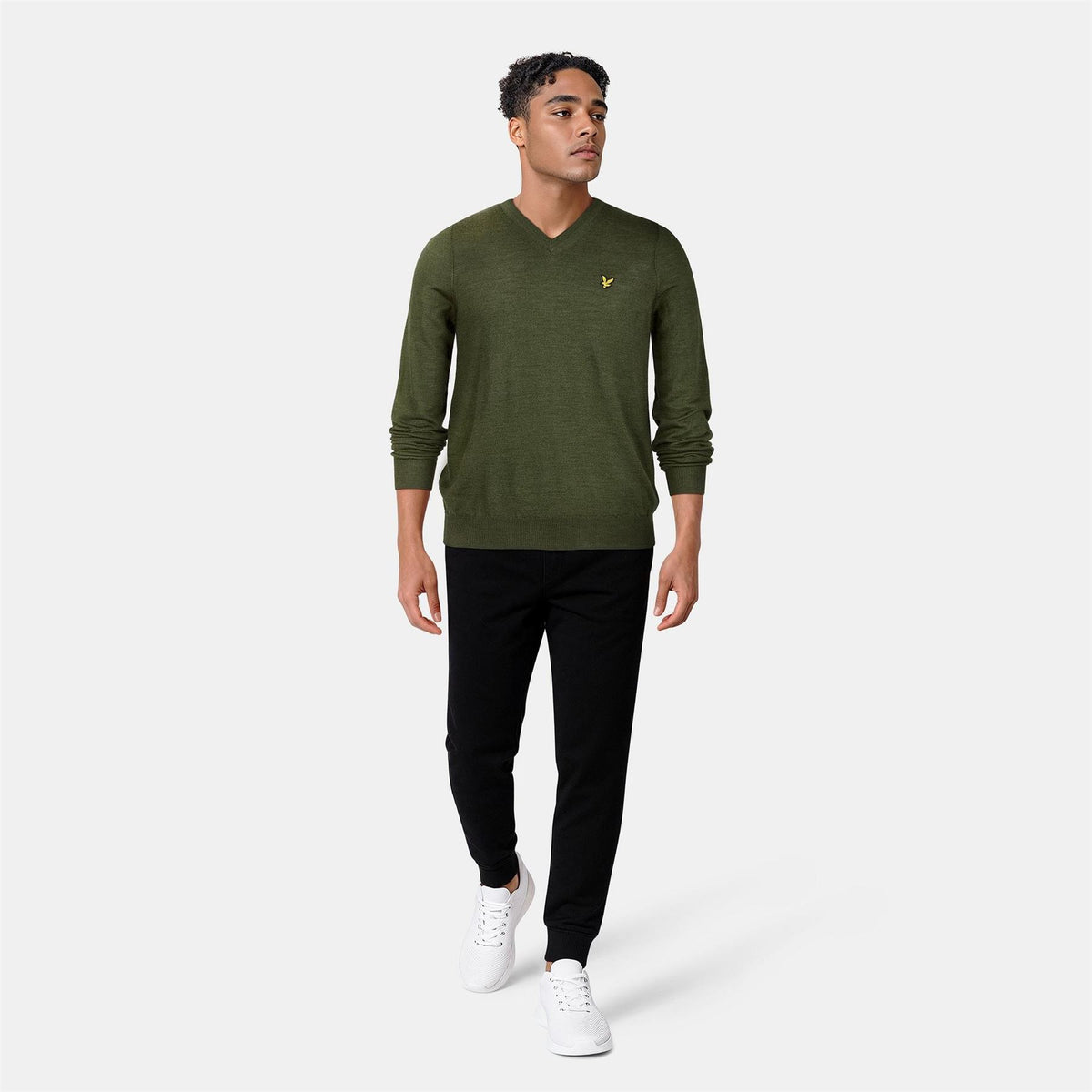 Lyle and Scott V Neck Regular Fit Golf Sweater