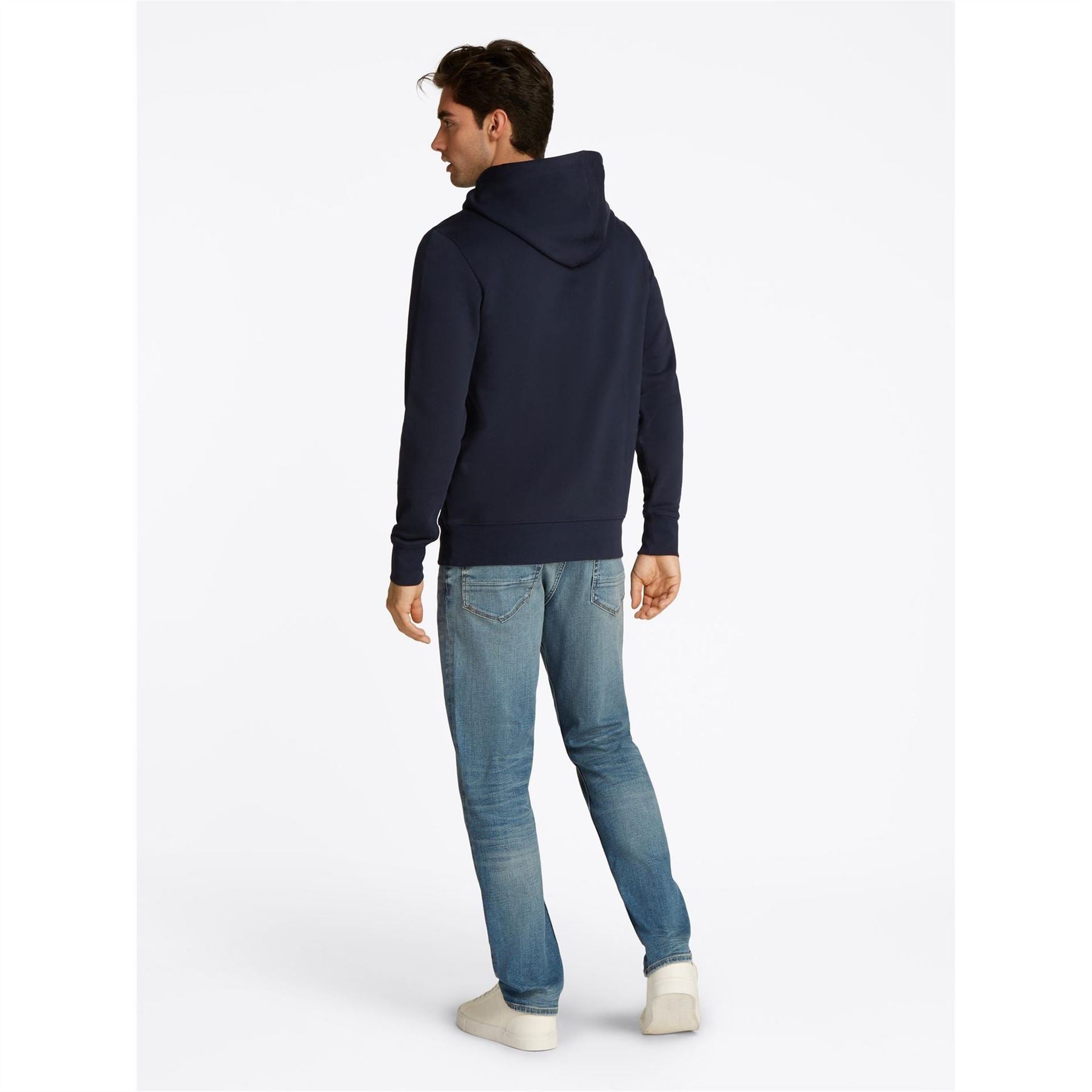 Tommy Hilfiger Hooded Logo Print Regular Fit Sweatshirt