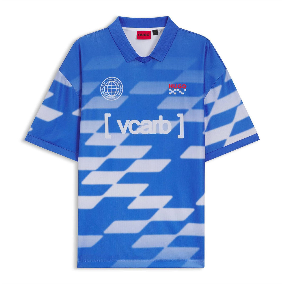 Hugo VCARB Printed Logo Crew Neck Short Sleeve Jersey T-Shirt