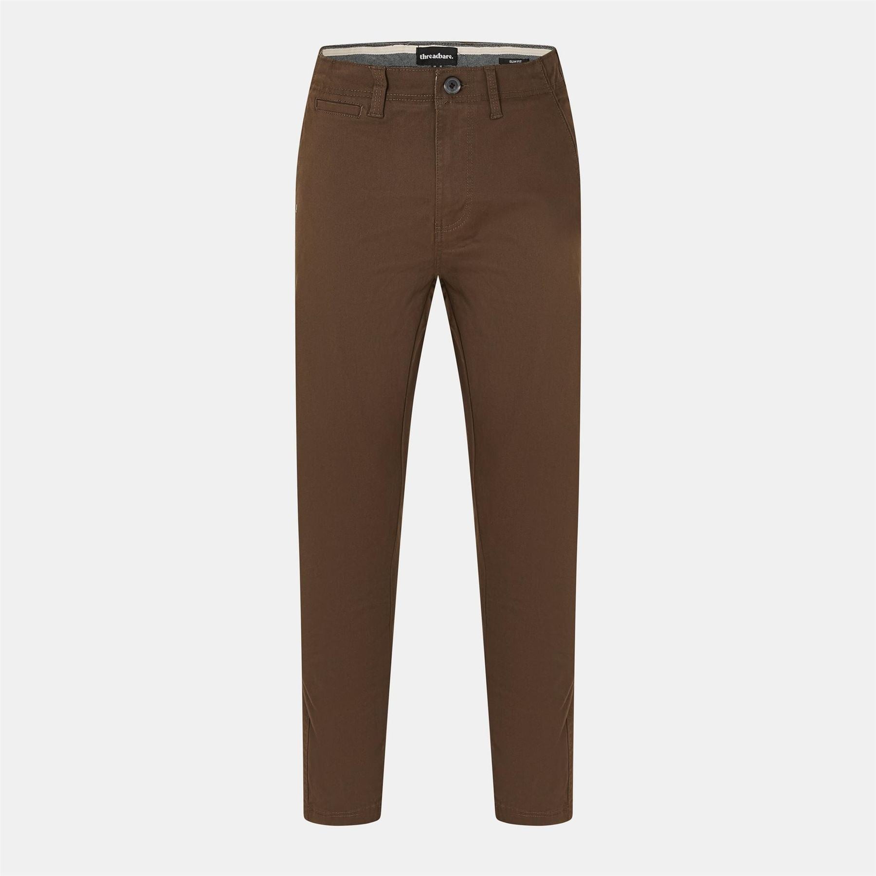 Threadbare Cast Solid Patterned Slim Trousers
