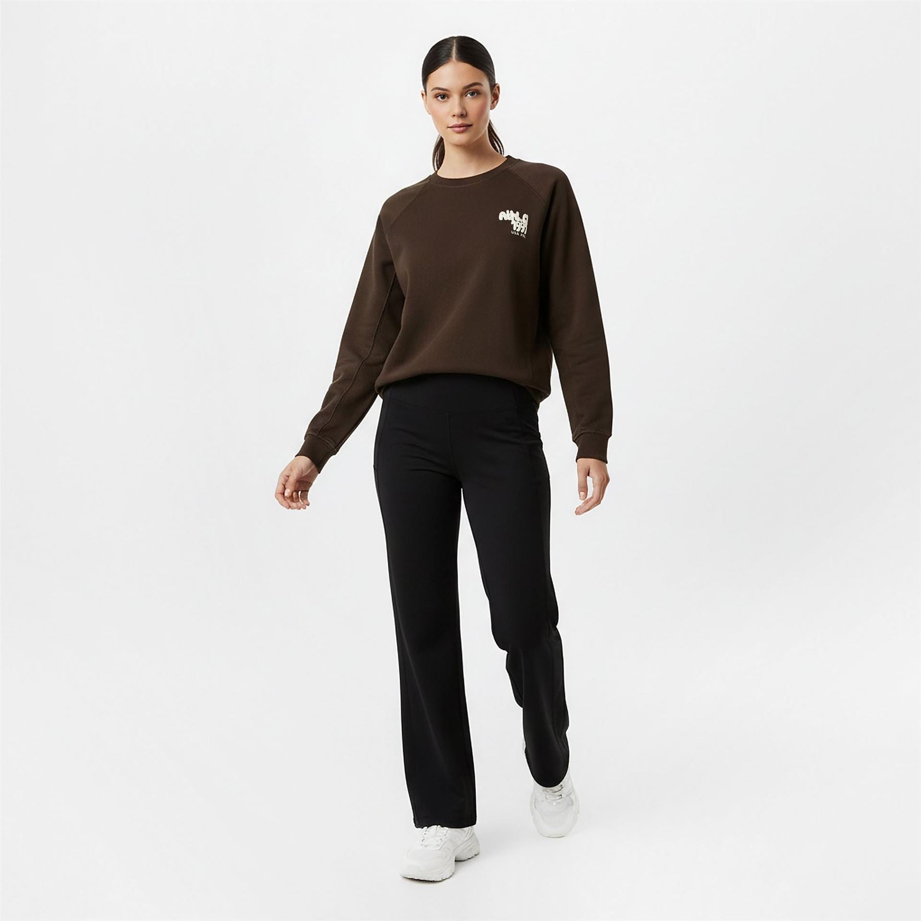 USA Pro Oversize Fit Crew Neck Long Sleeve Sweater