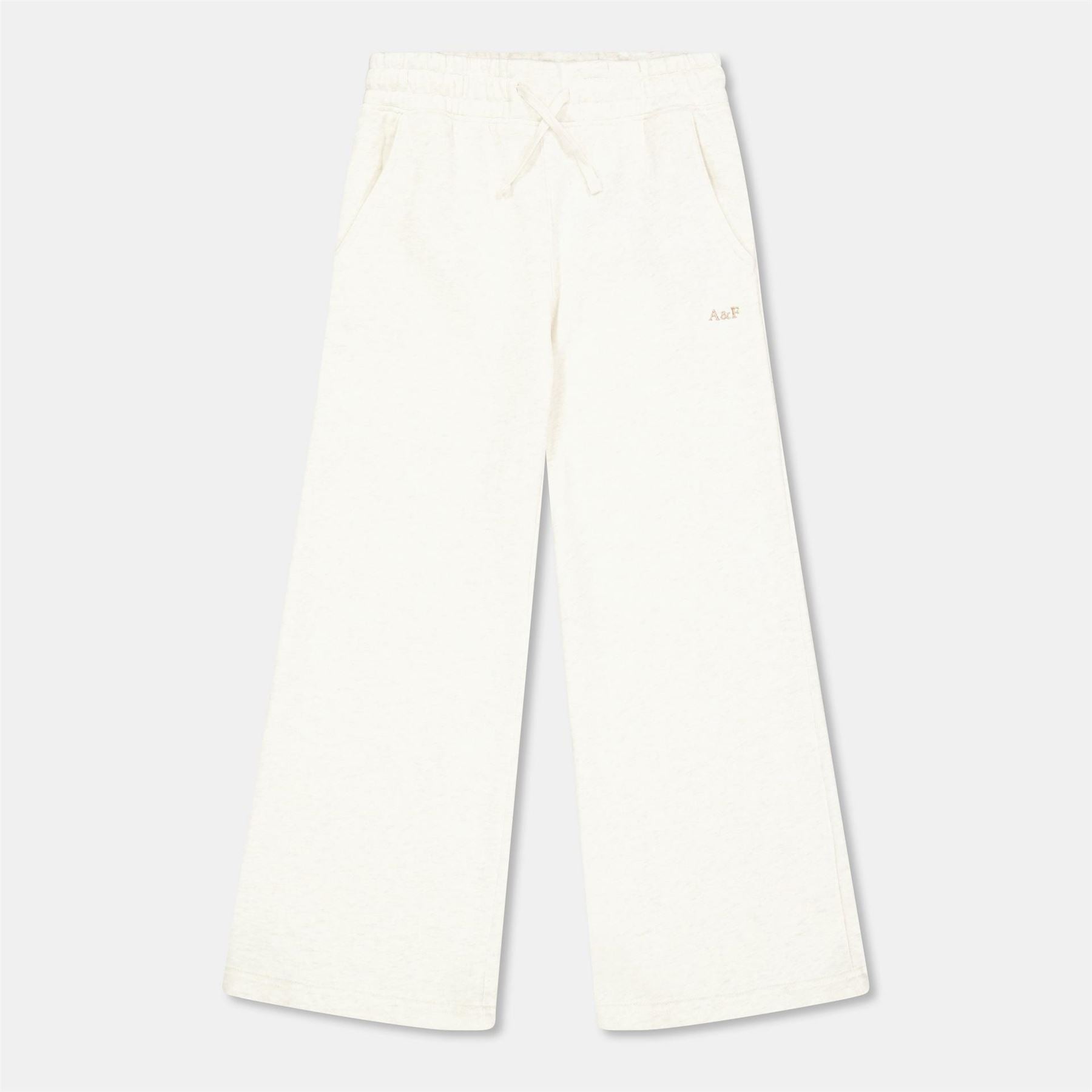 Abercrombie and Fitch Solid Patterned Wide Leg Joggers