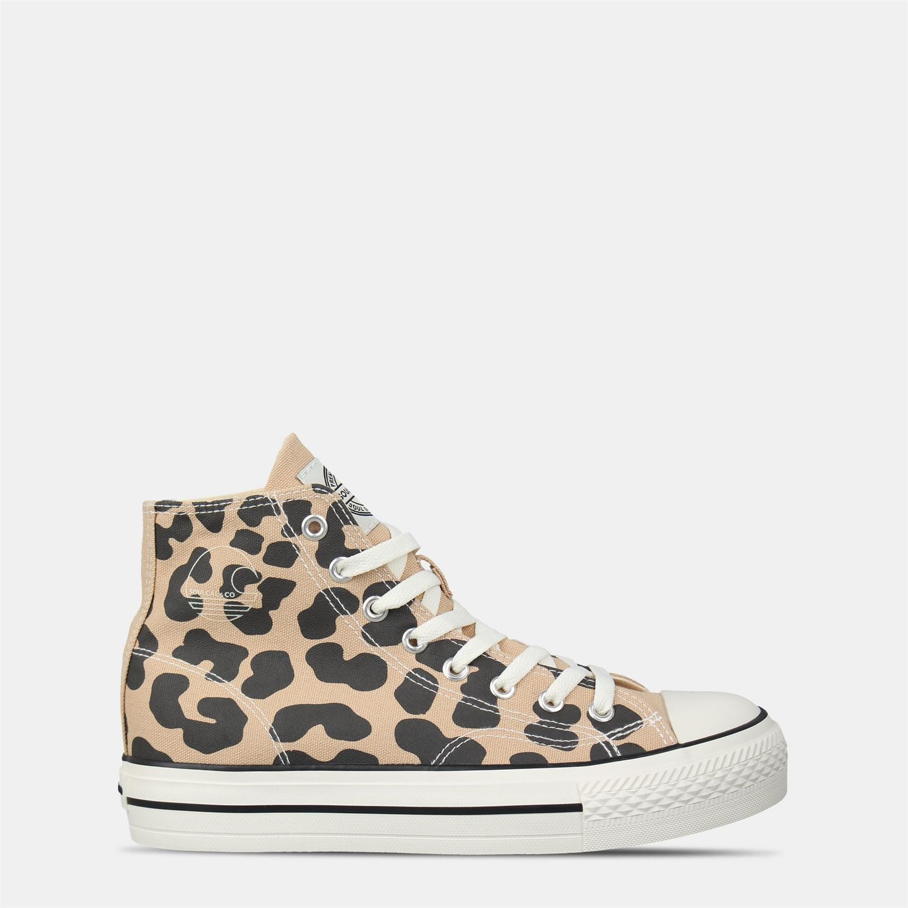 SoulCal Womens Canvasas High Top Platform Trainers