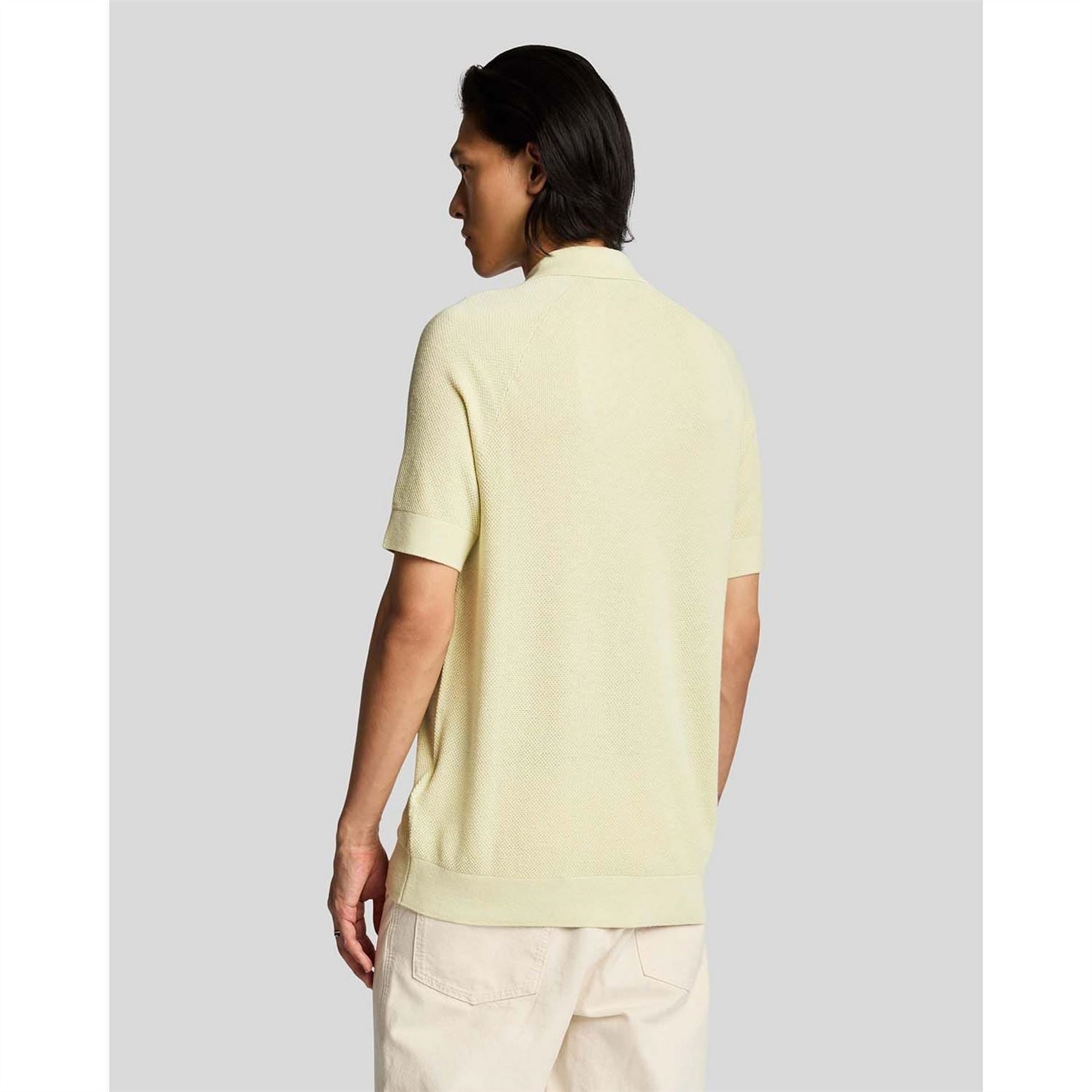 Lyle and Scott Blend Knitted Polo Shirt