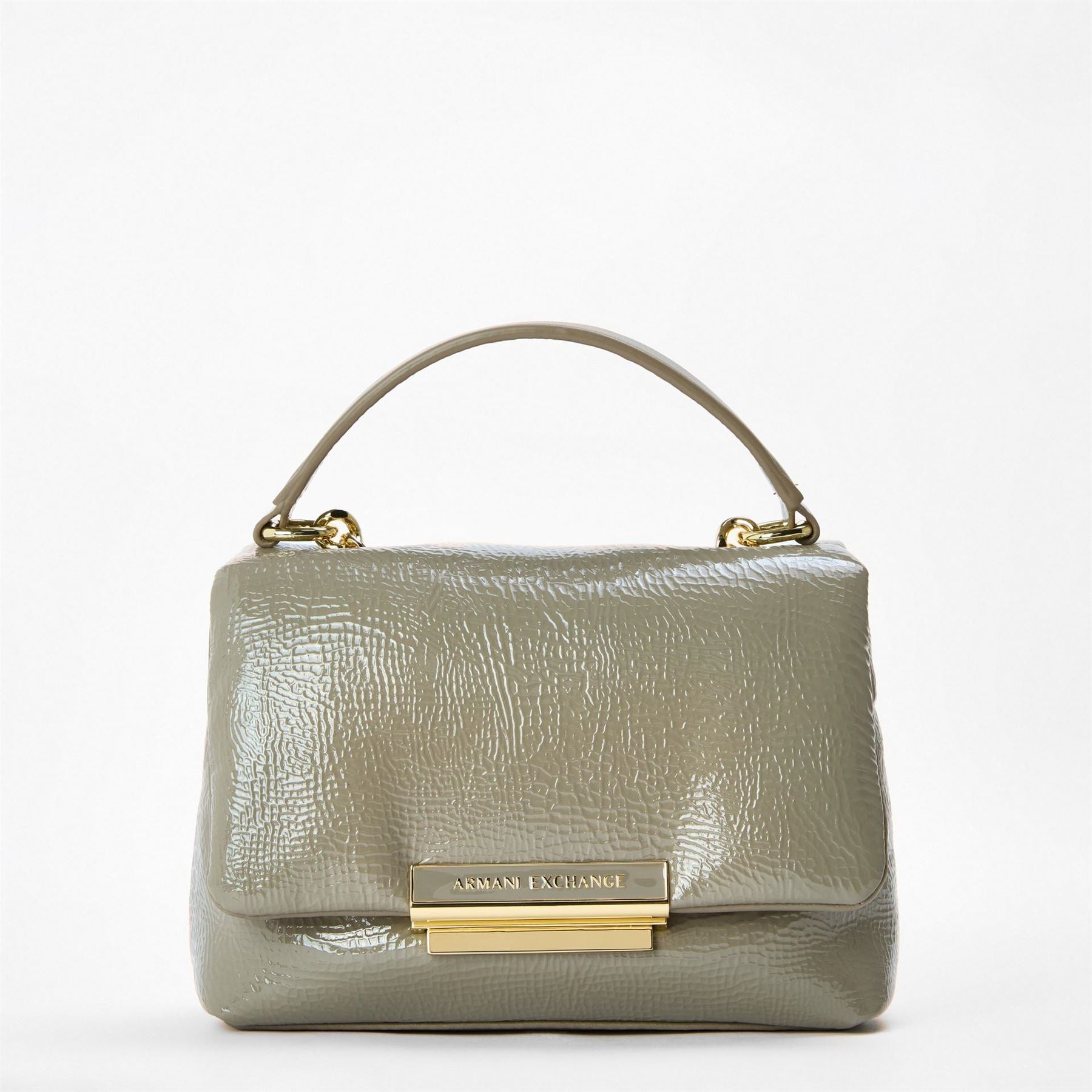 Armani Exchange Exchange Textured Grab Bag with Metal Branding