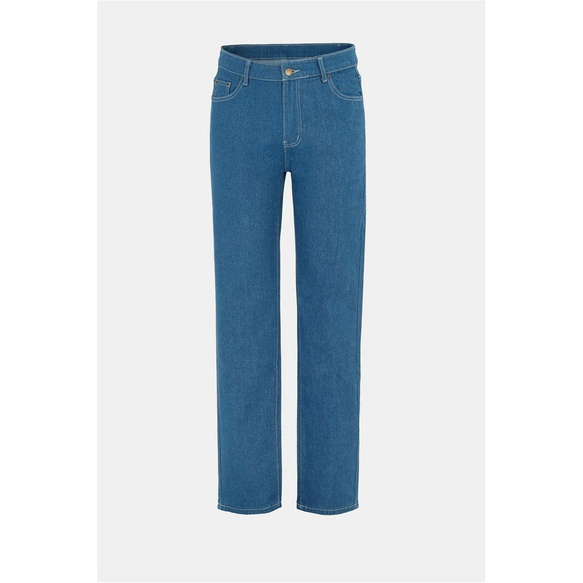 Firetrap Cotton Mid Rise Straight Leg Jeans