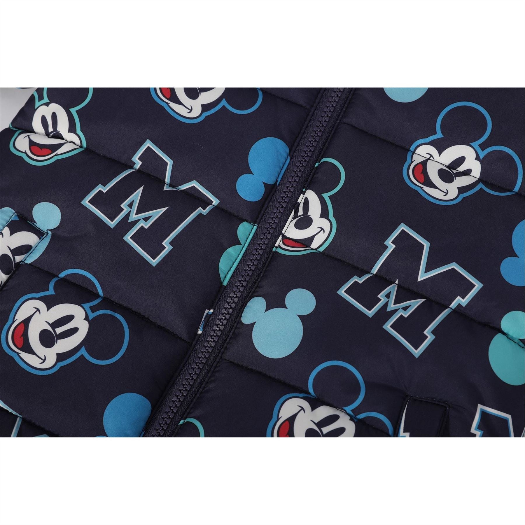 Character Disney Hooded Long Sleeve Short Puffer Jacket