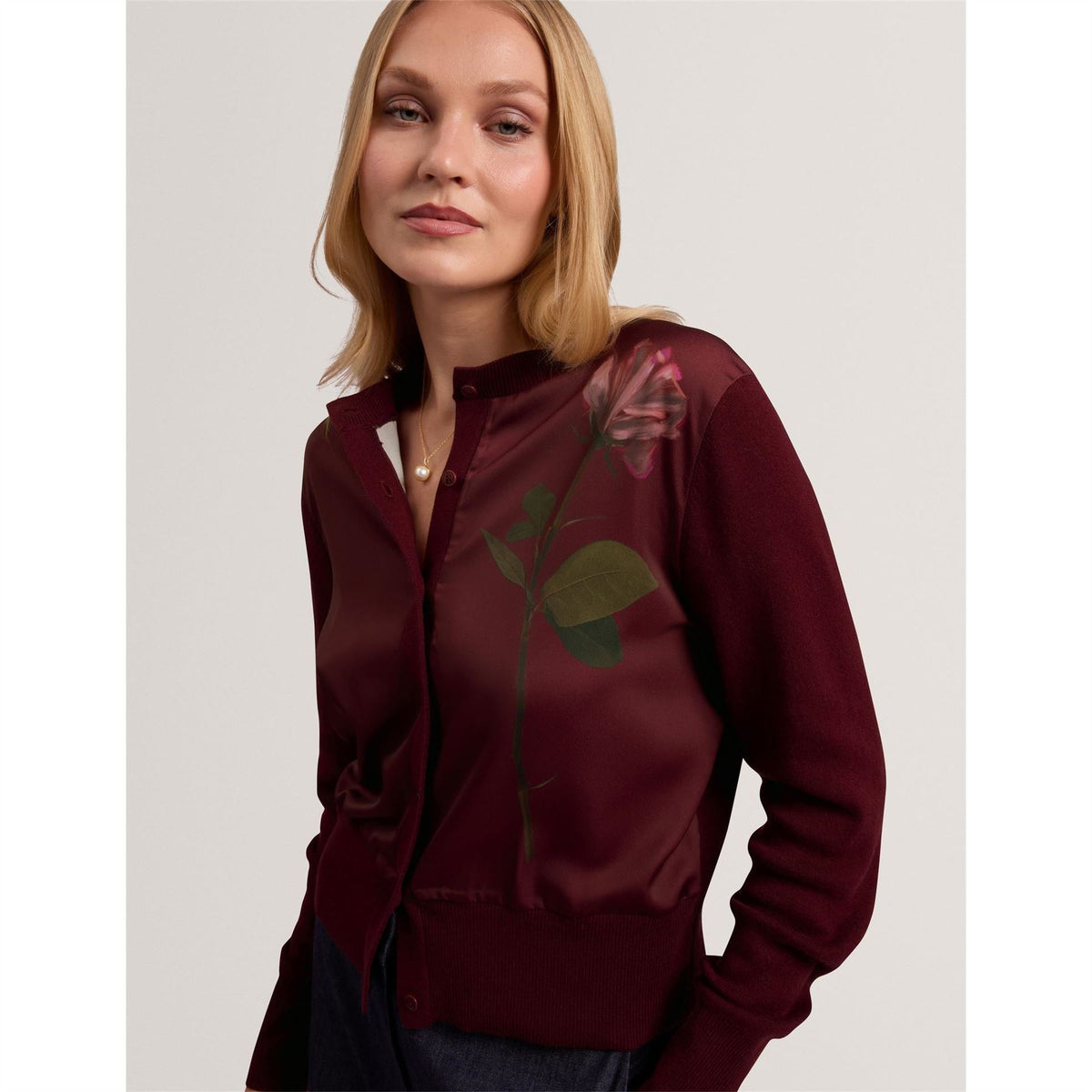 Ted Baker Floral Cardigan Ld64