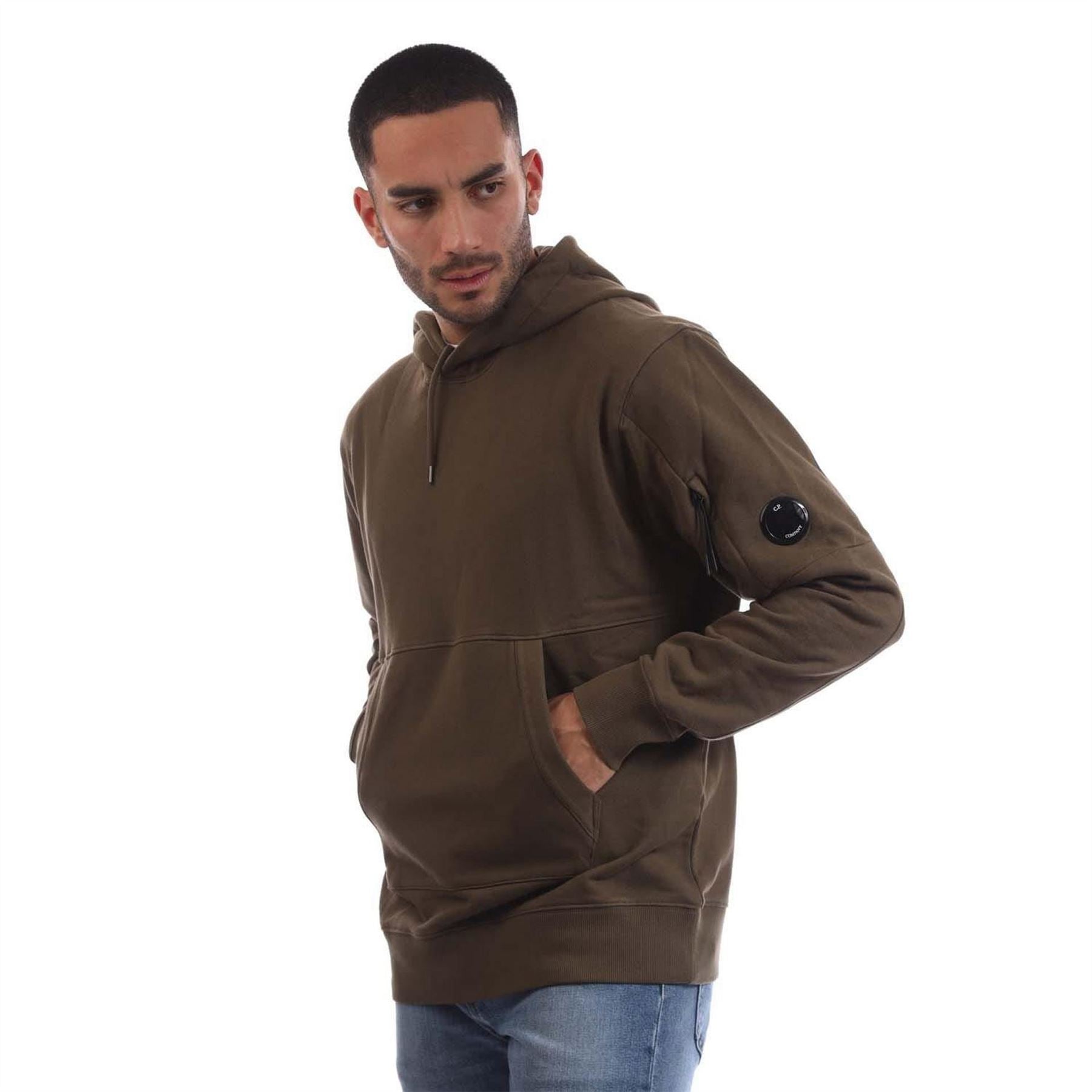 CP Company Raised Fleece Lens Hoodie