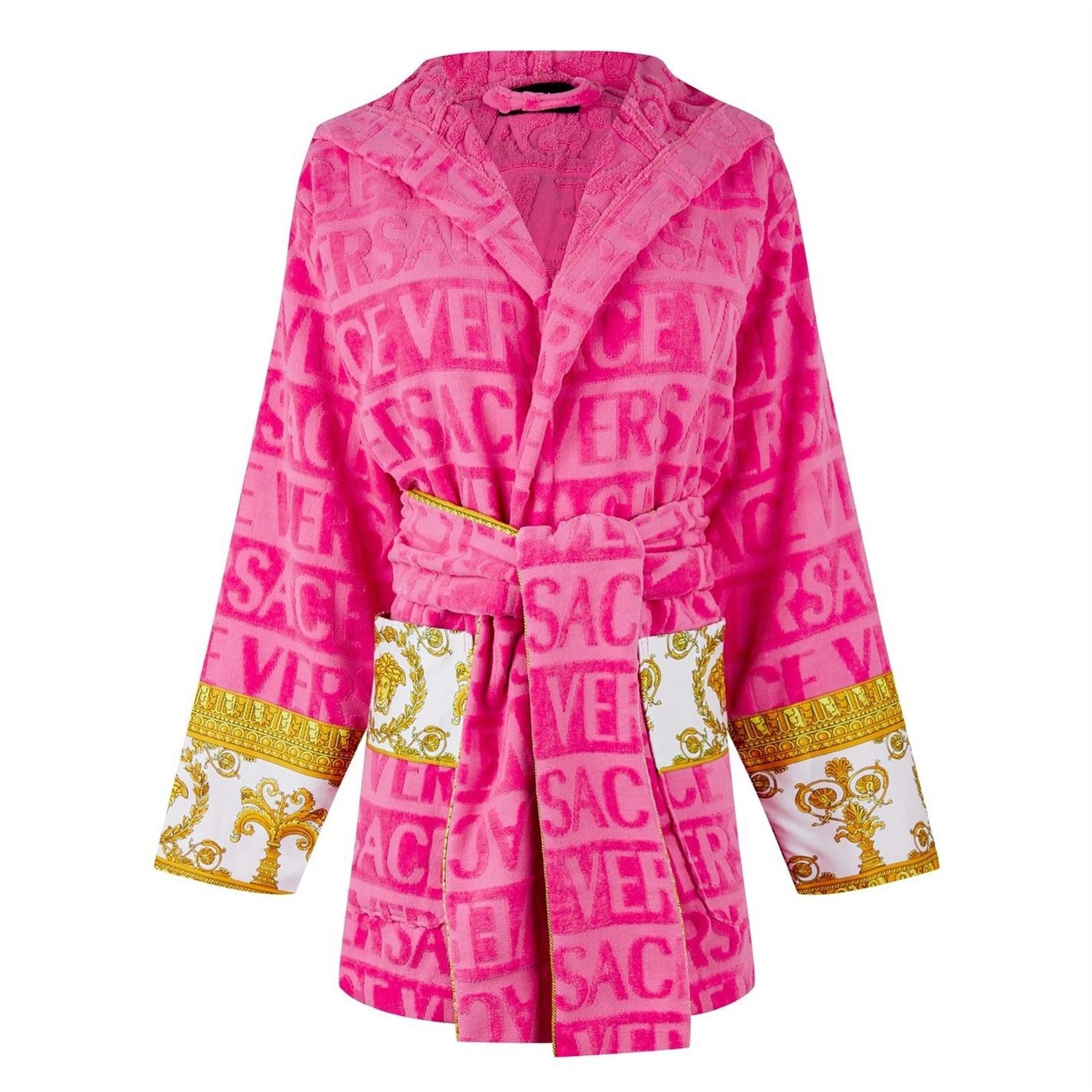 Versace Home Short Baroque Hooded Robe