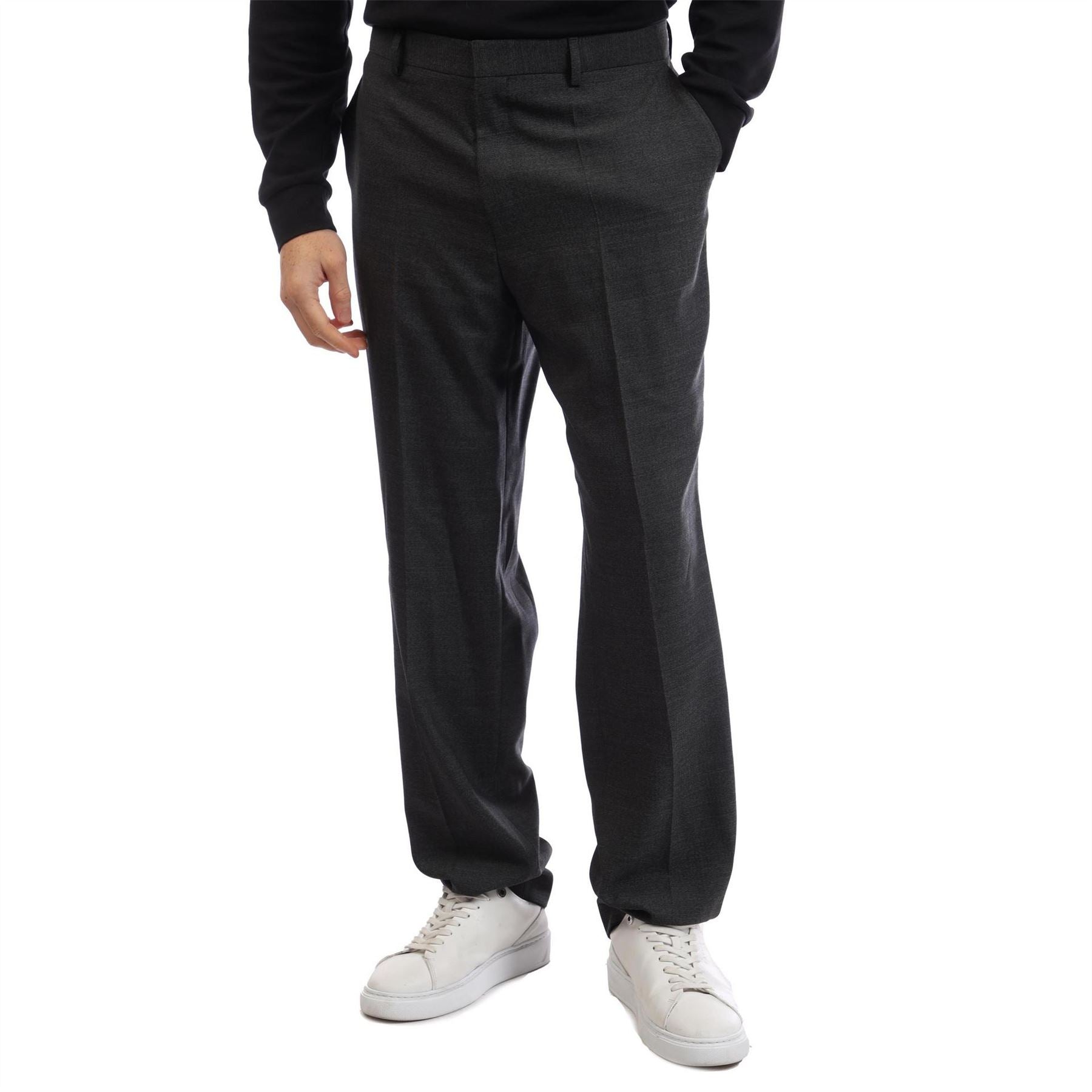 Boss Leon Solid Patterned Straight Chinos