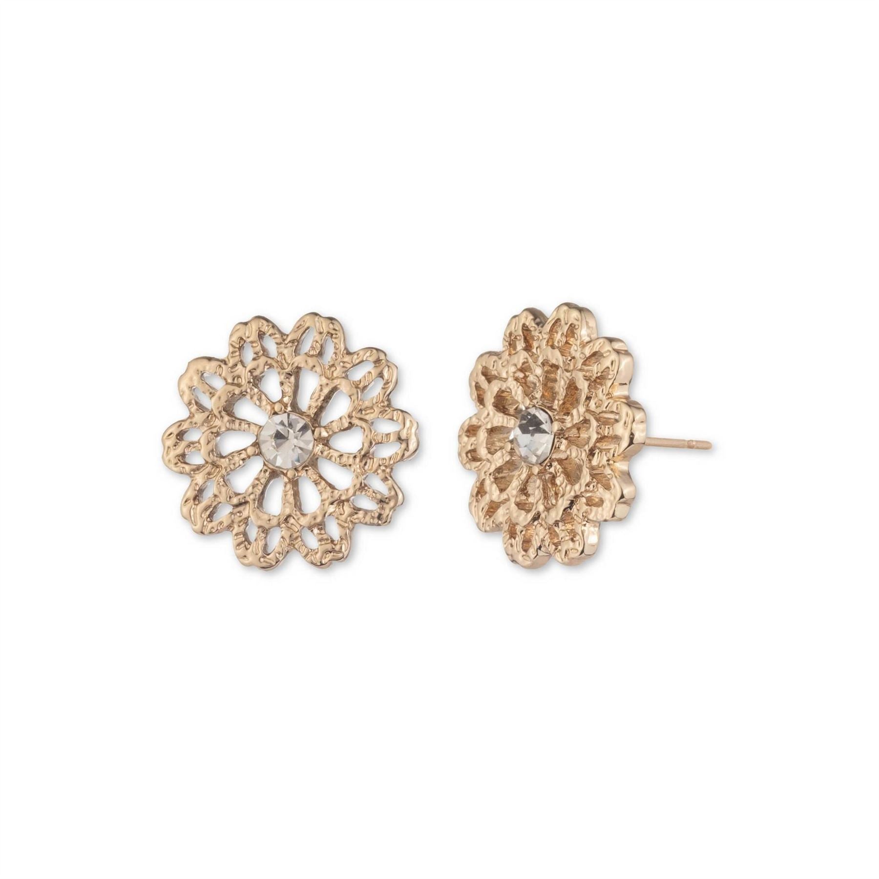 Marchesa Flower Button Fashion Earrings