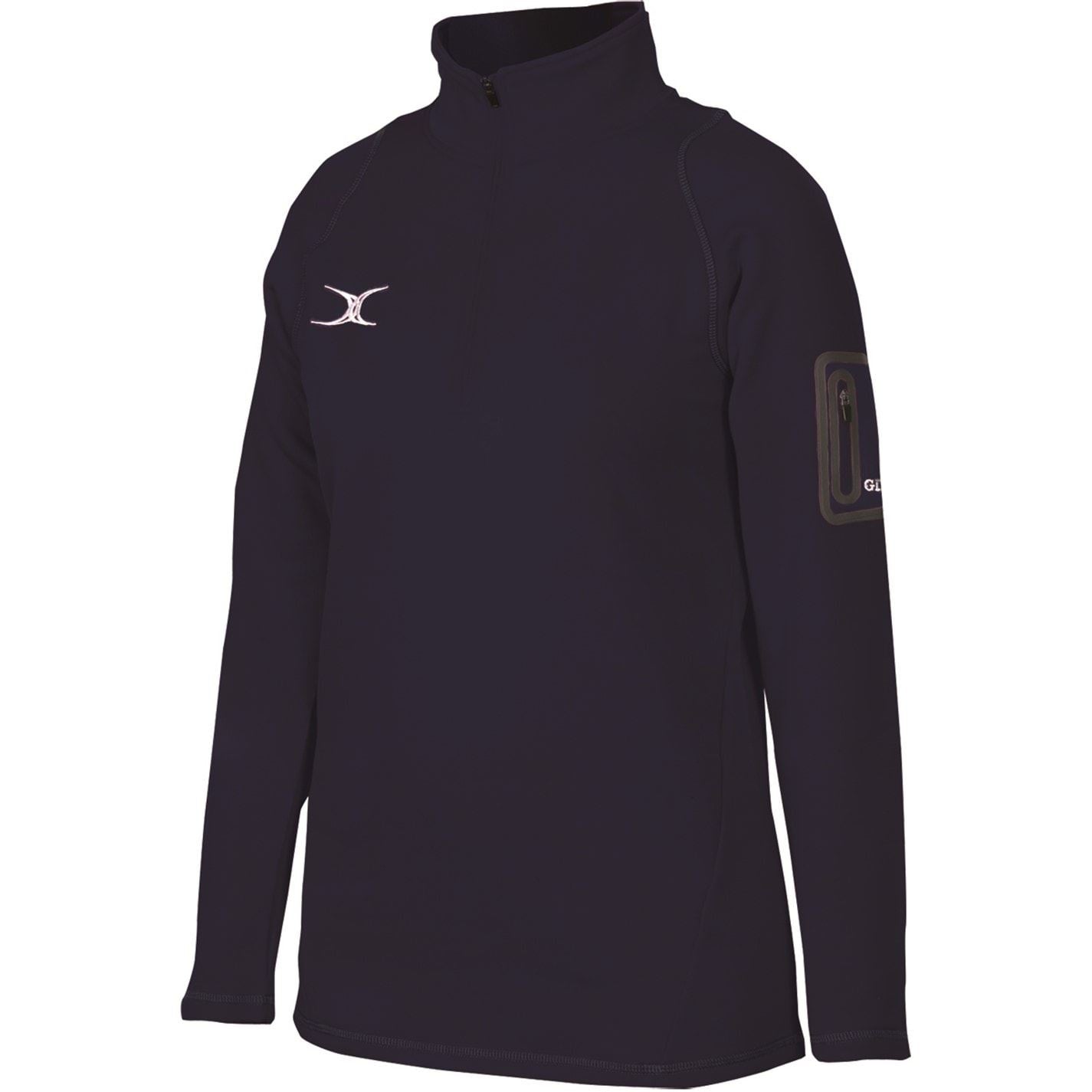 Gilbert Zip Neck Raglan Sleeve Fleece Sweatshirt