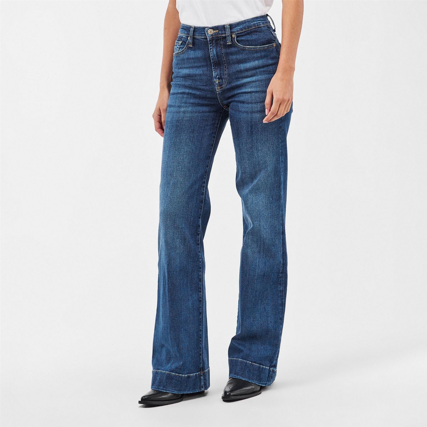 7 For All Mankind Modern Dojo Wide Fit Five Pocket Jeans