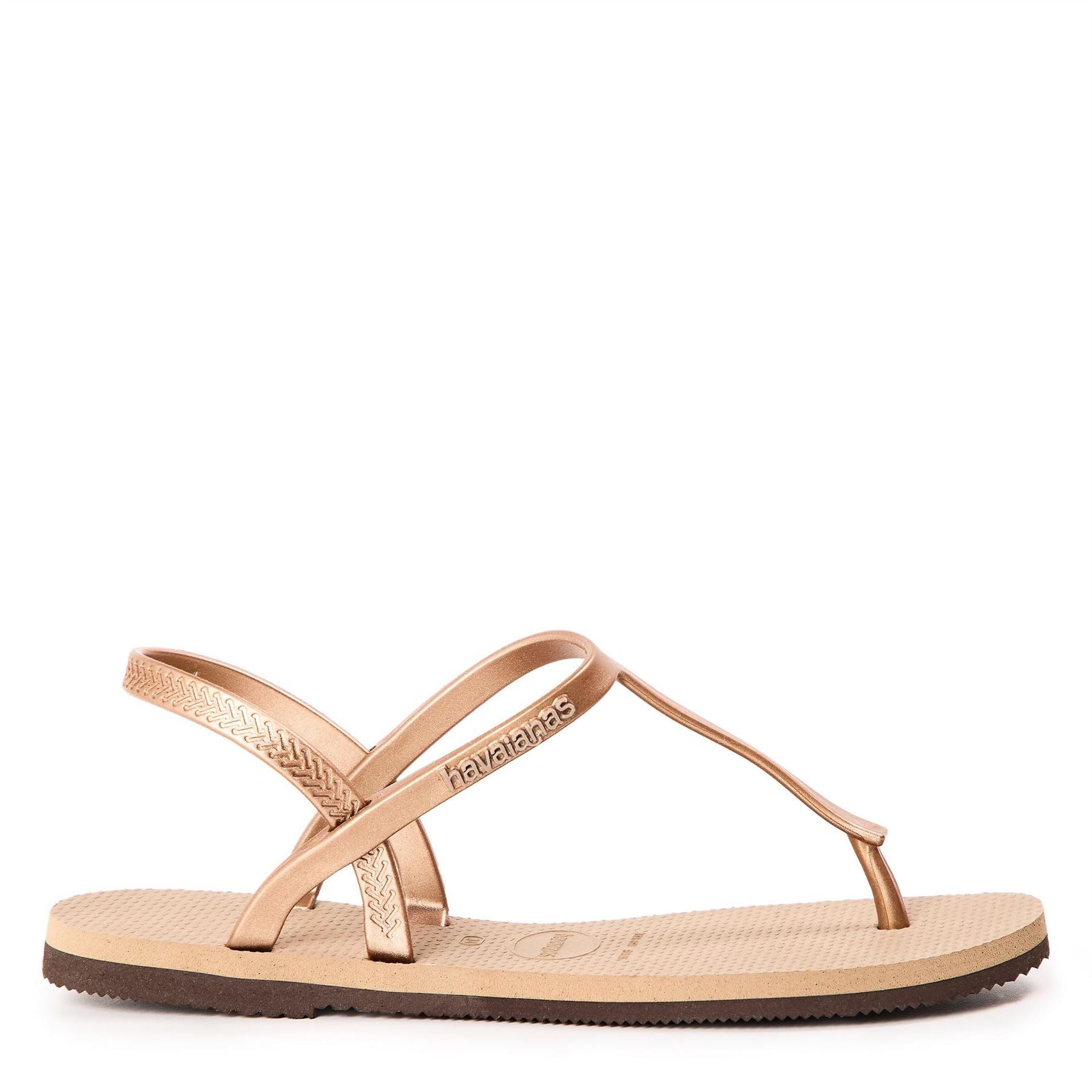 Havaianas Kids Paraty Metallic Rose Gold Flip Flops