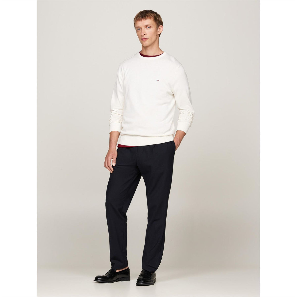 Tommy Hilfiger Cotton Crew Neck Pullover Sweater