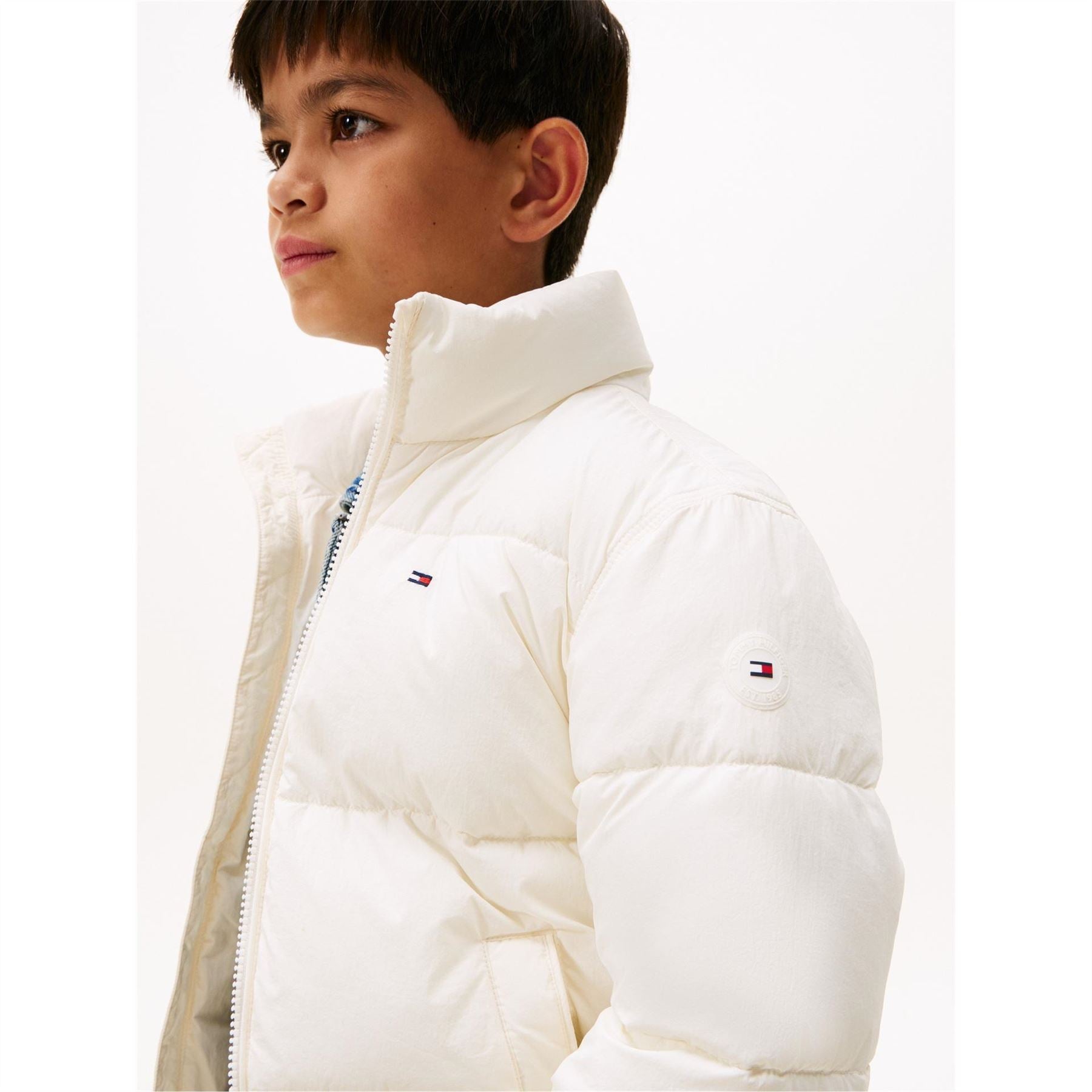 Tommy Hilfiger Kids Flag Shorts Puffer Jacket