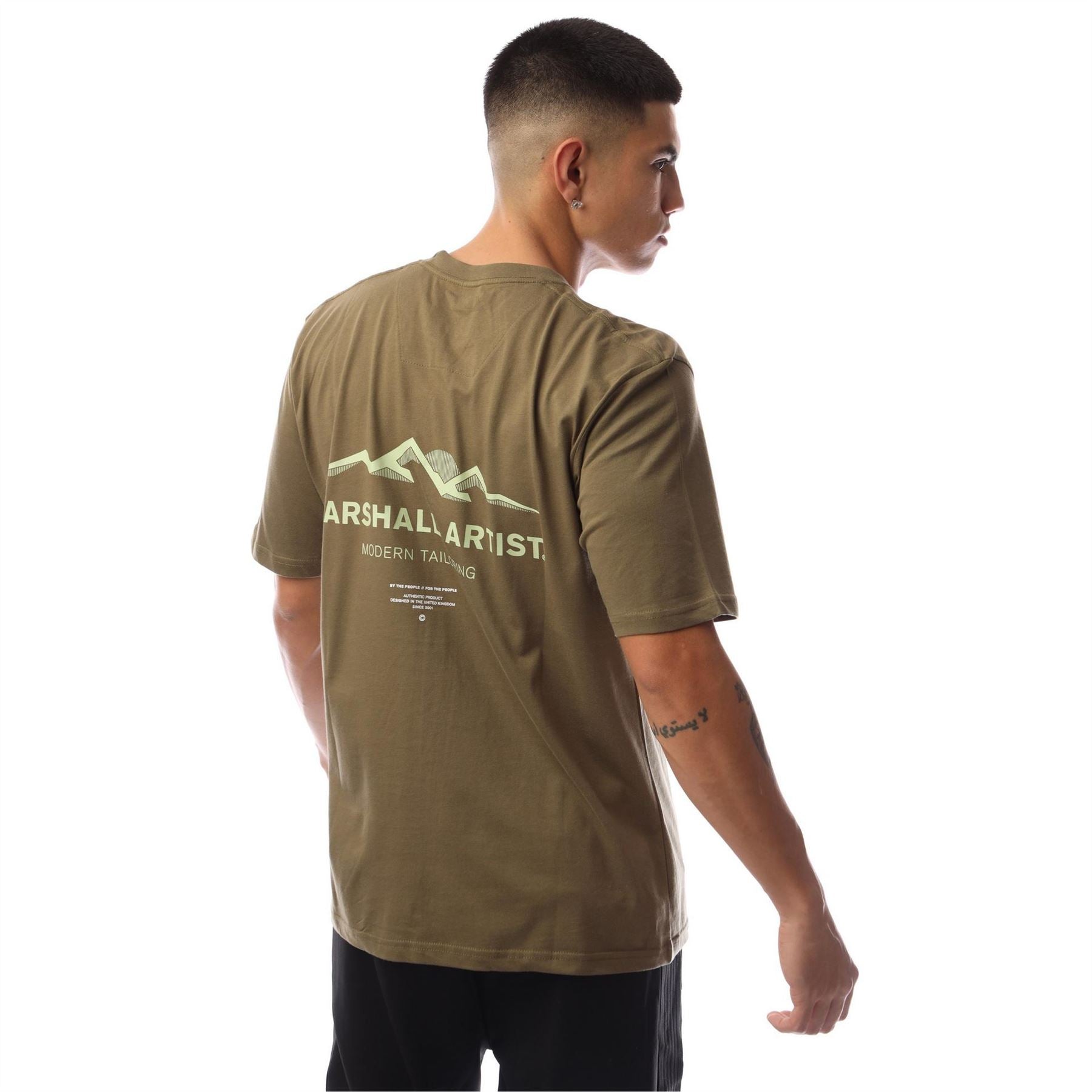 Marshall Artist Printed Logo Crew Neck Short Sleeve Jersey T-Shirt