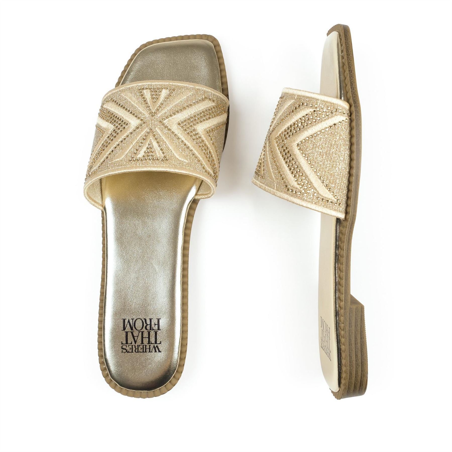 Wheres That From Blossom Open Toe Slide Sandals