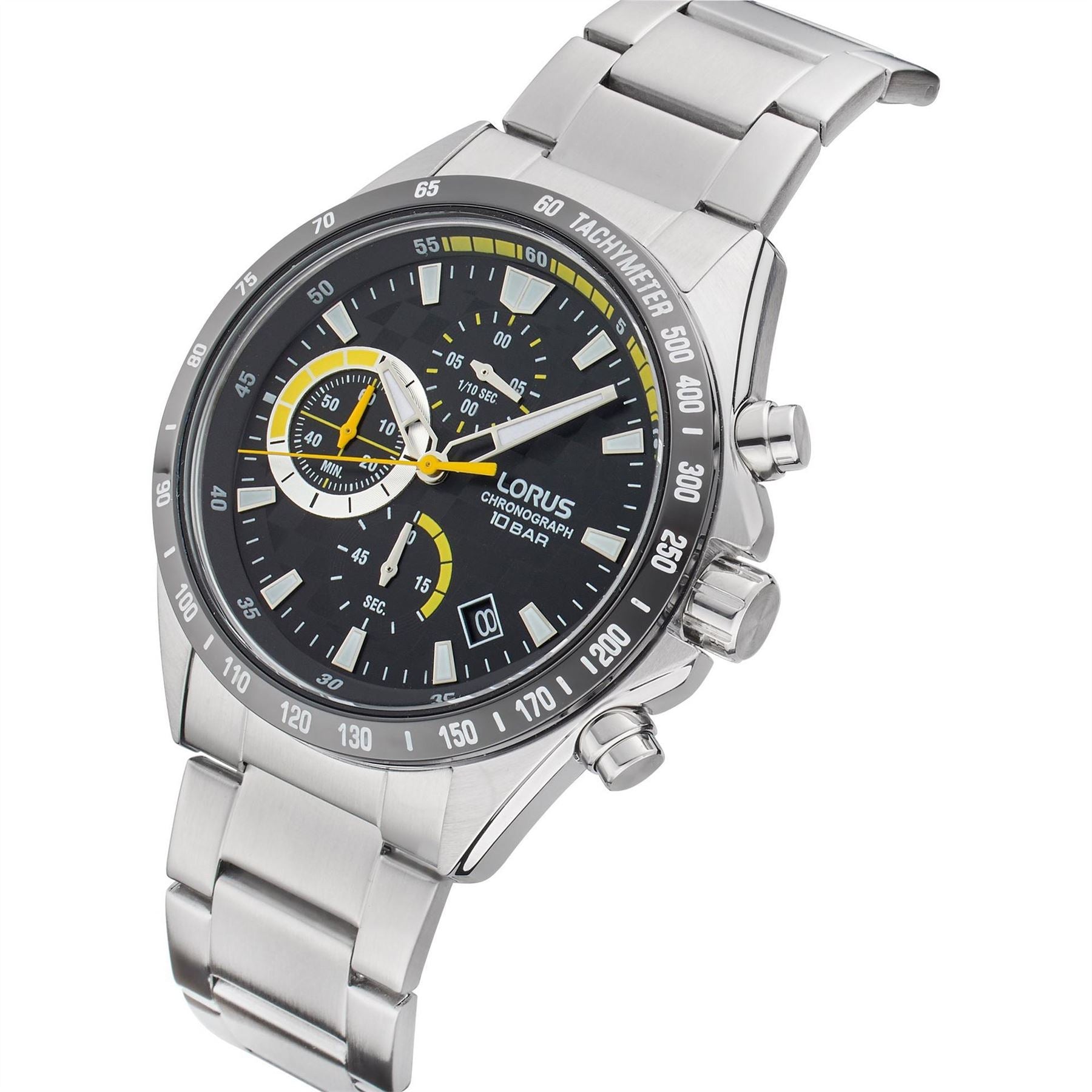 Lorus Chronograph Steel Bracelet Analogue Watch