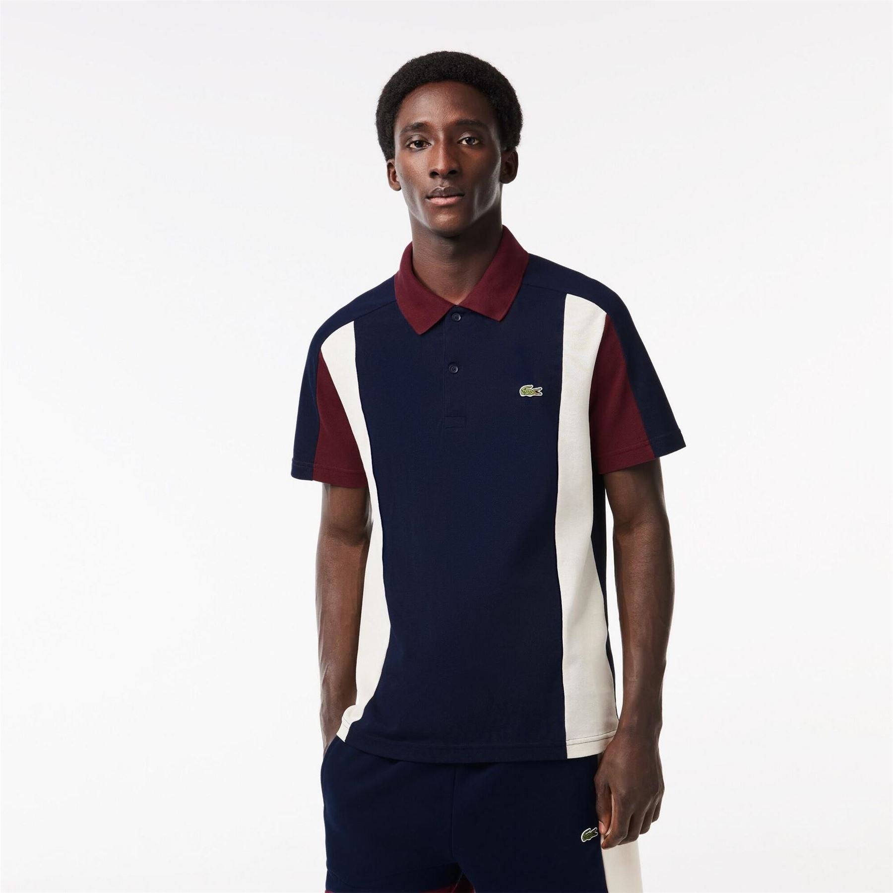 Lacoste Colour Block Short Sleeve Polo Shirt