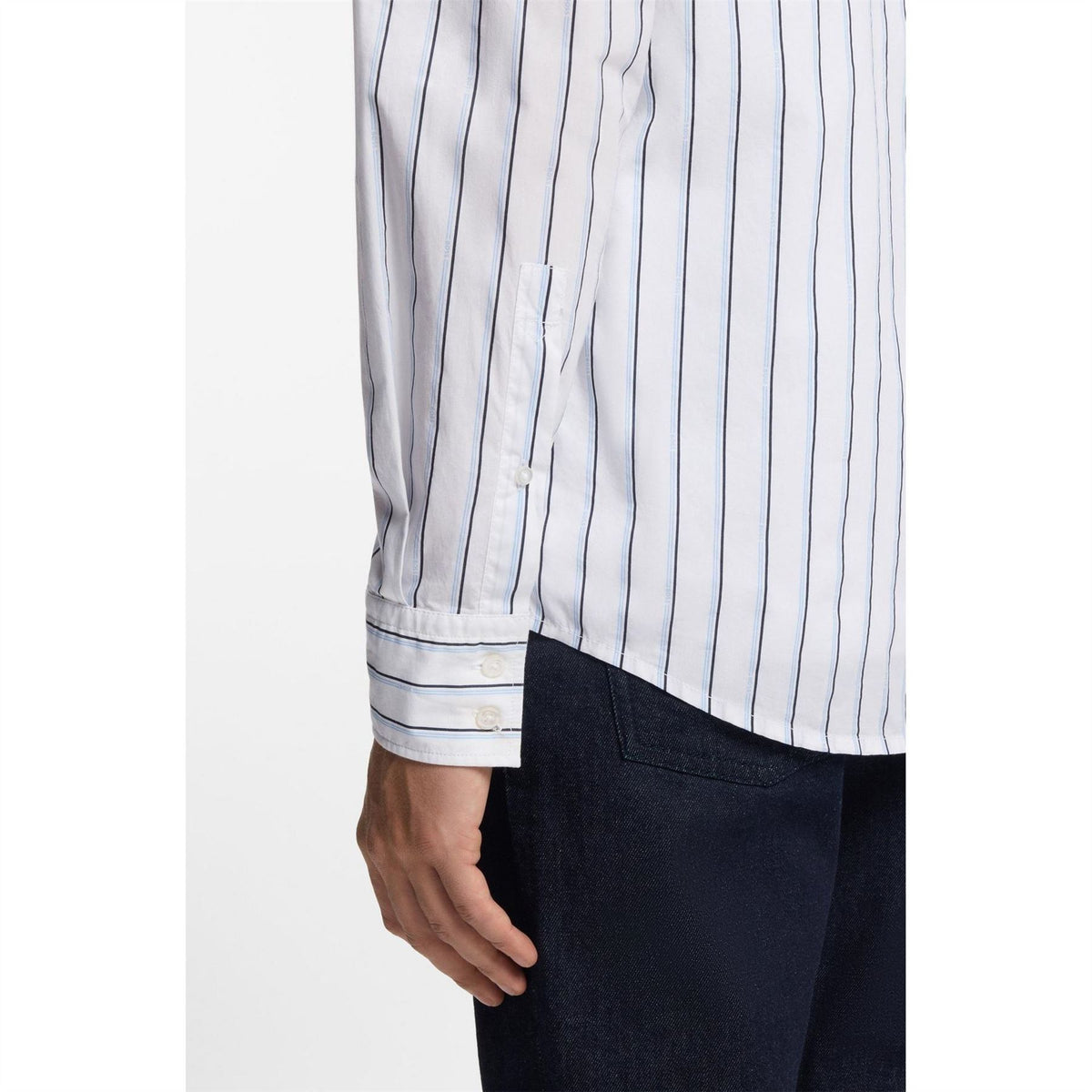 Boss Button Down Collar Collared Neck Long Sleeve Shirt