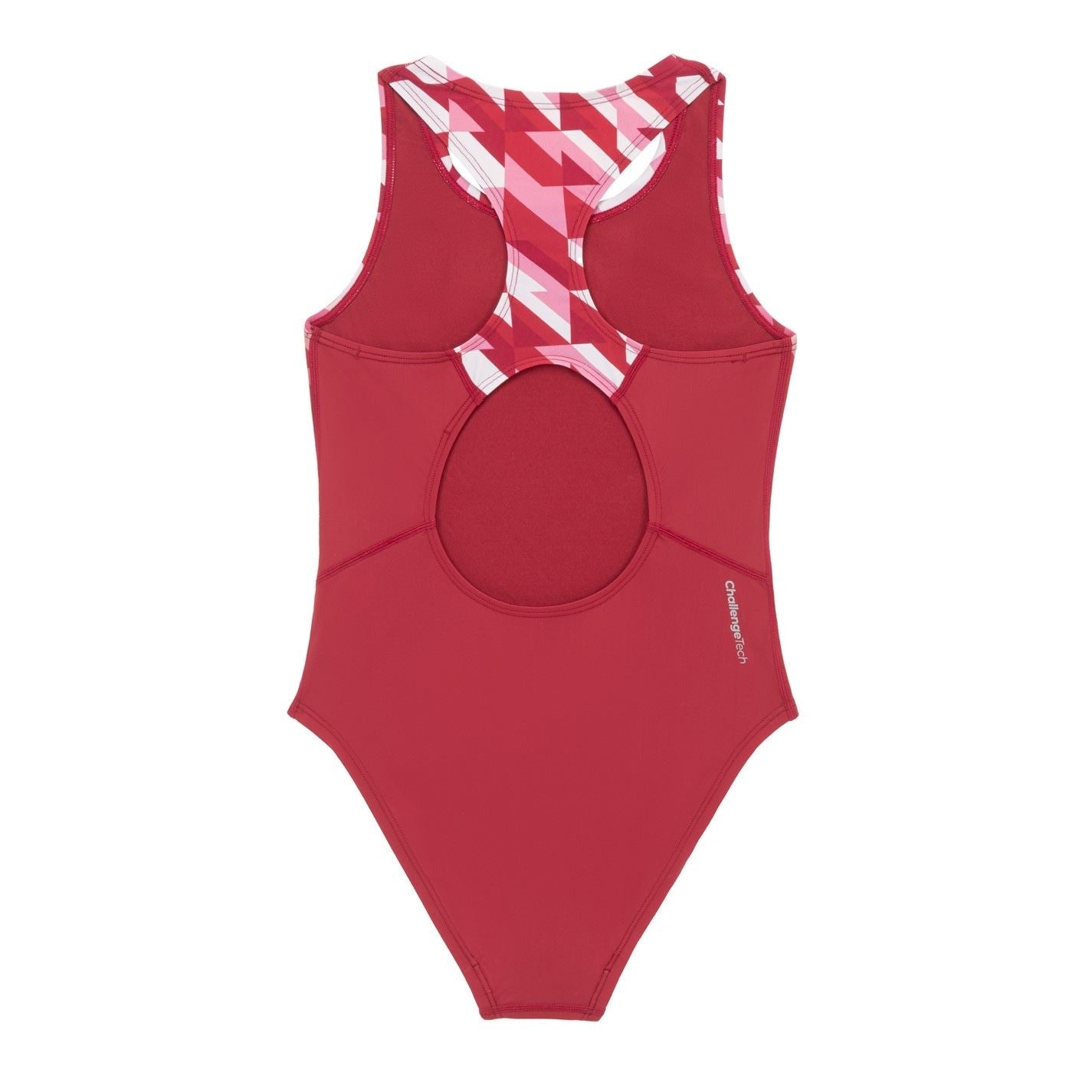 Slazenger Challenge Tech Geometric Patterned One-Piece Swimsuit