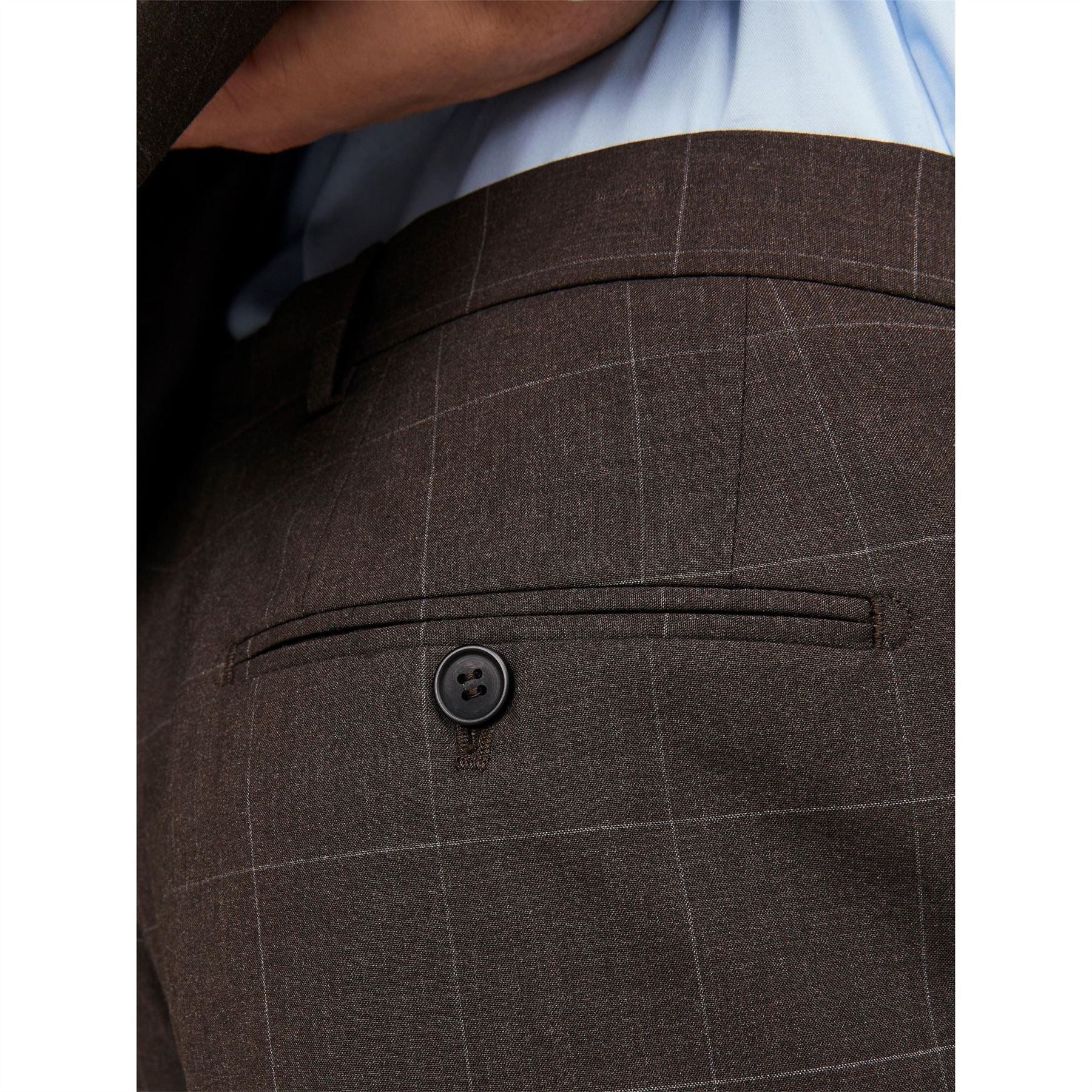 Jack and Jones Checked Smart Slim Fit Trouser