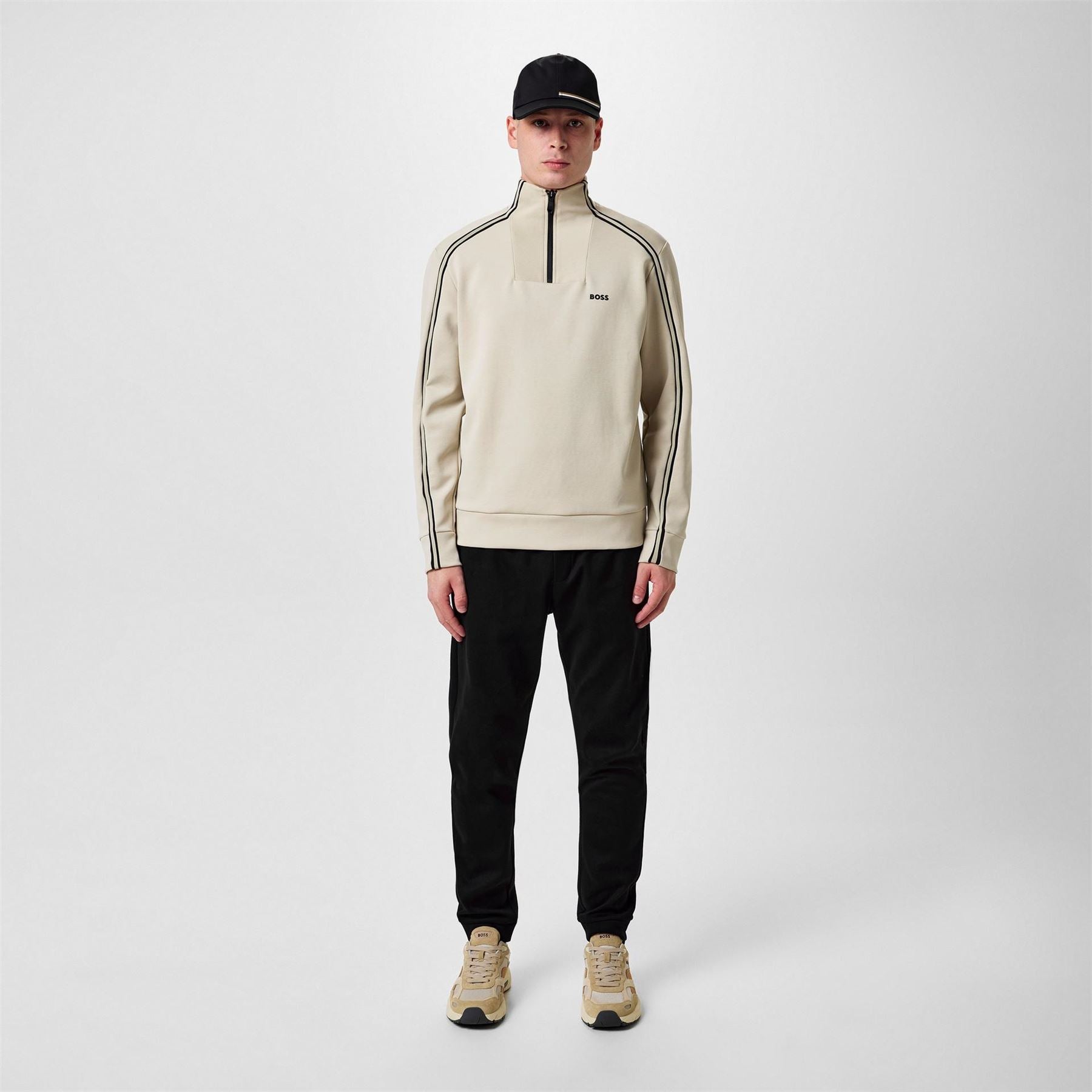 Boss Hadikocurve Jog Rubberised Logo Jogging Bottoms