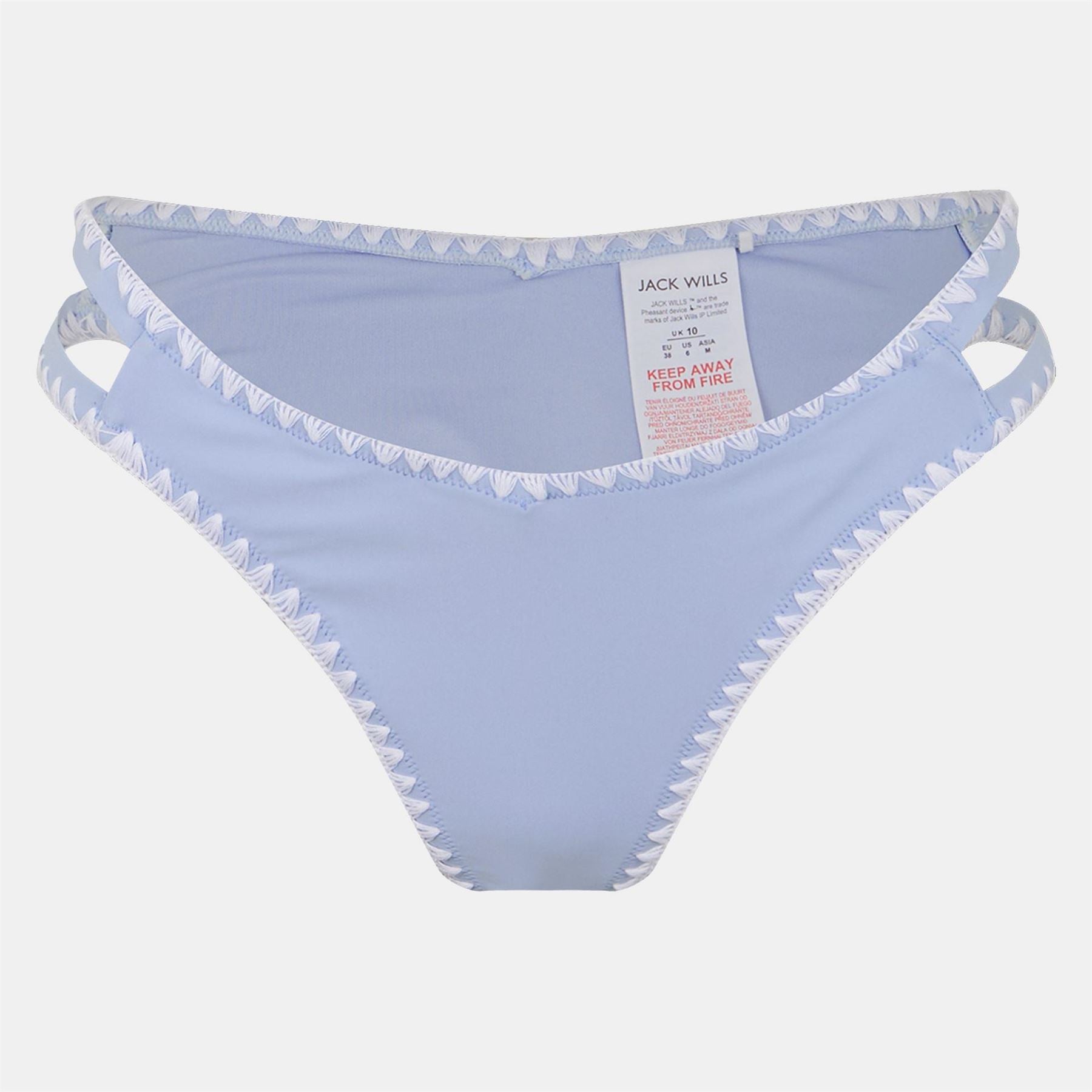 Jack Wills Crochet Stitch Tanga Bikini Bottom