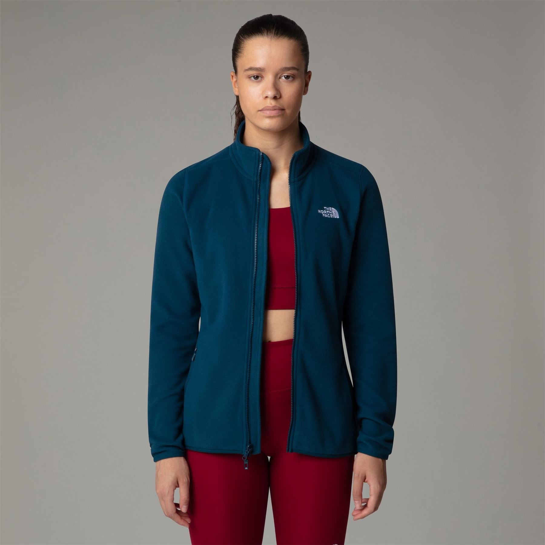 The North Face Womens 100 Glacier Full Zip Fleece
