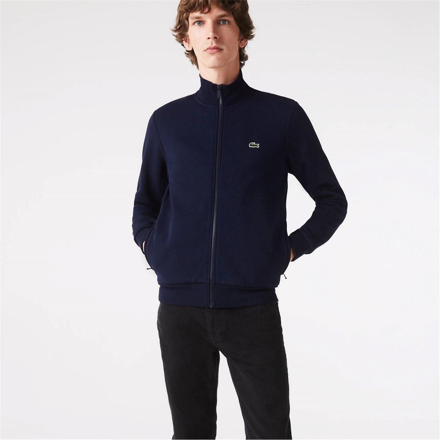Lacoste Full Zip Funnel Sweatshirt