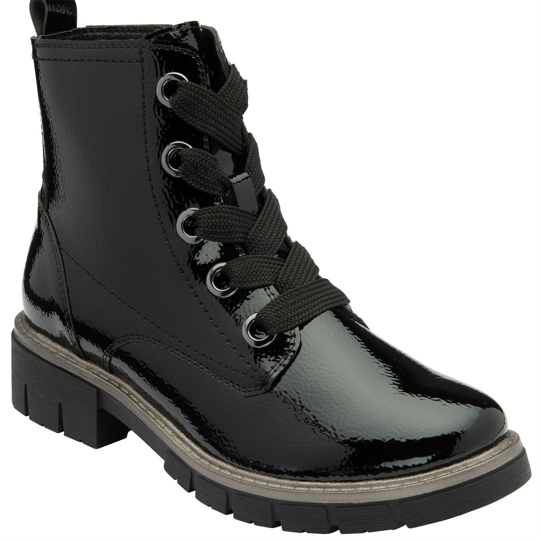 Lotus Shoes Jojo Combat Boots with Lace-Up Closure