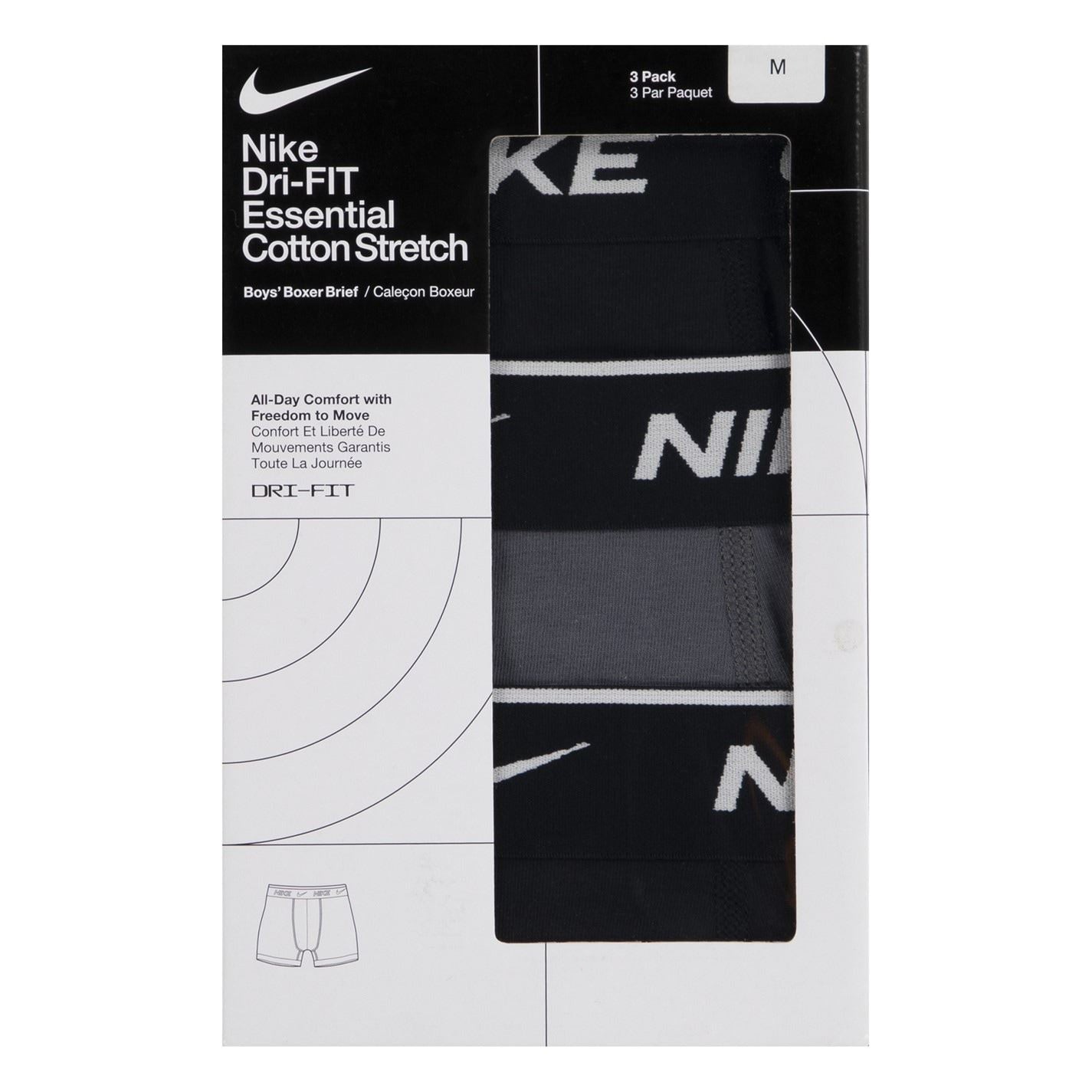Nike Cotton Boxer Brief 3 Pack Boys