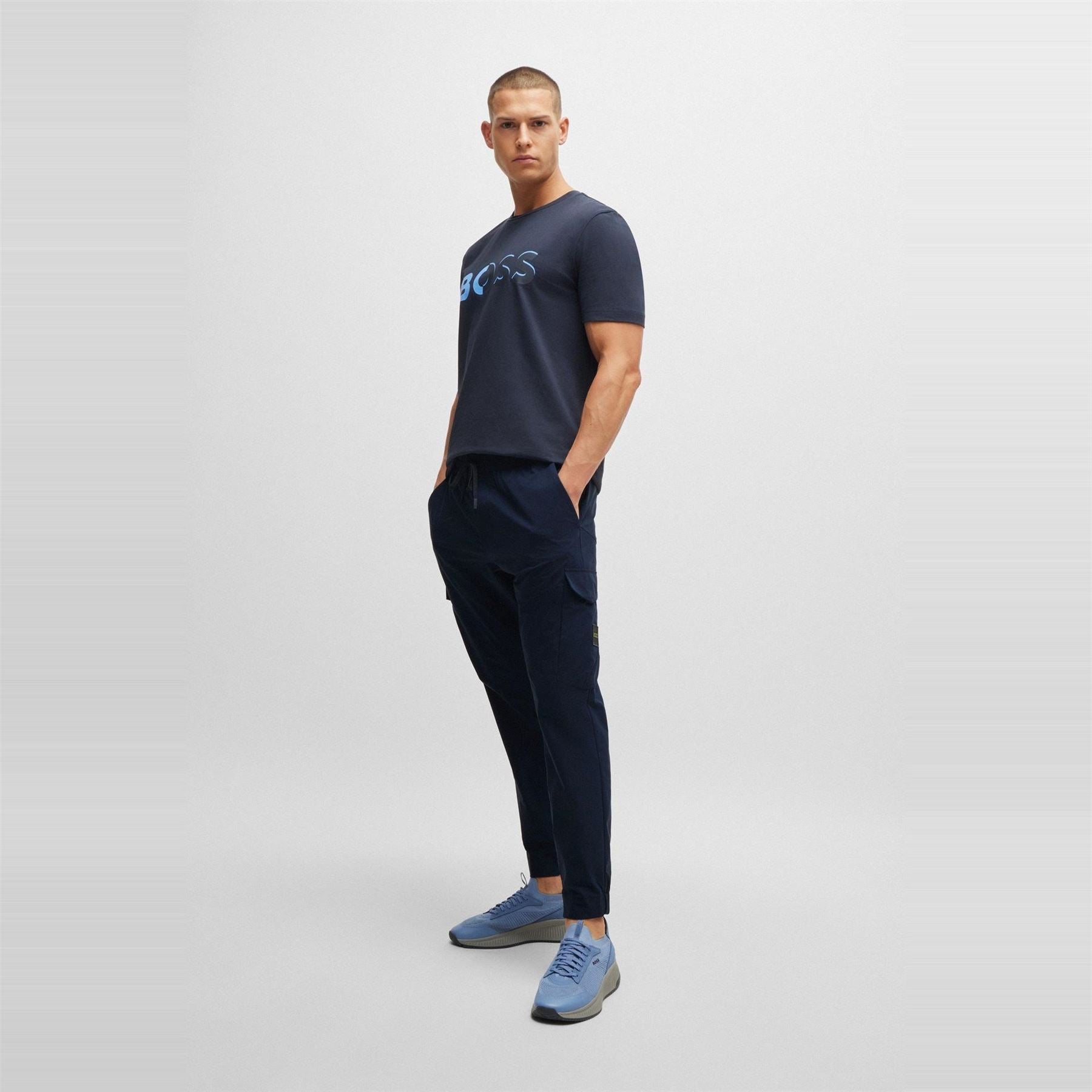 Boss Urbanex Solid Patterned Cargo Pants