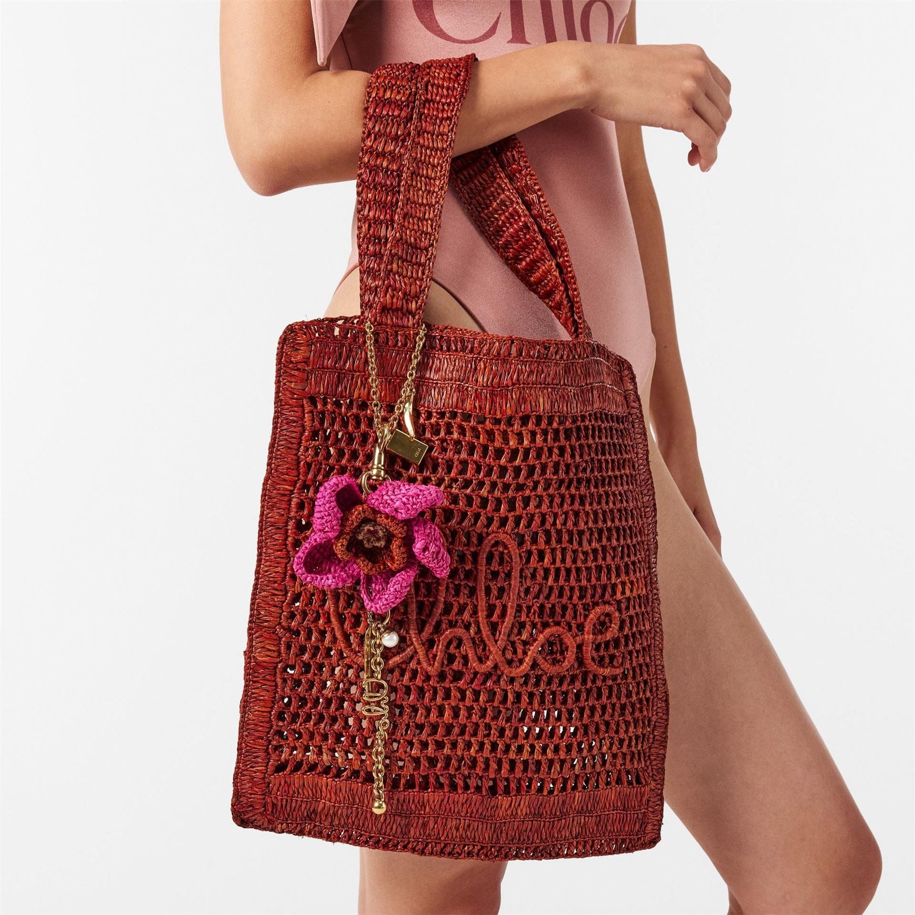 Chloe Flower Chain Keyring