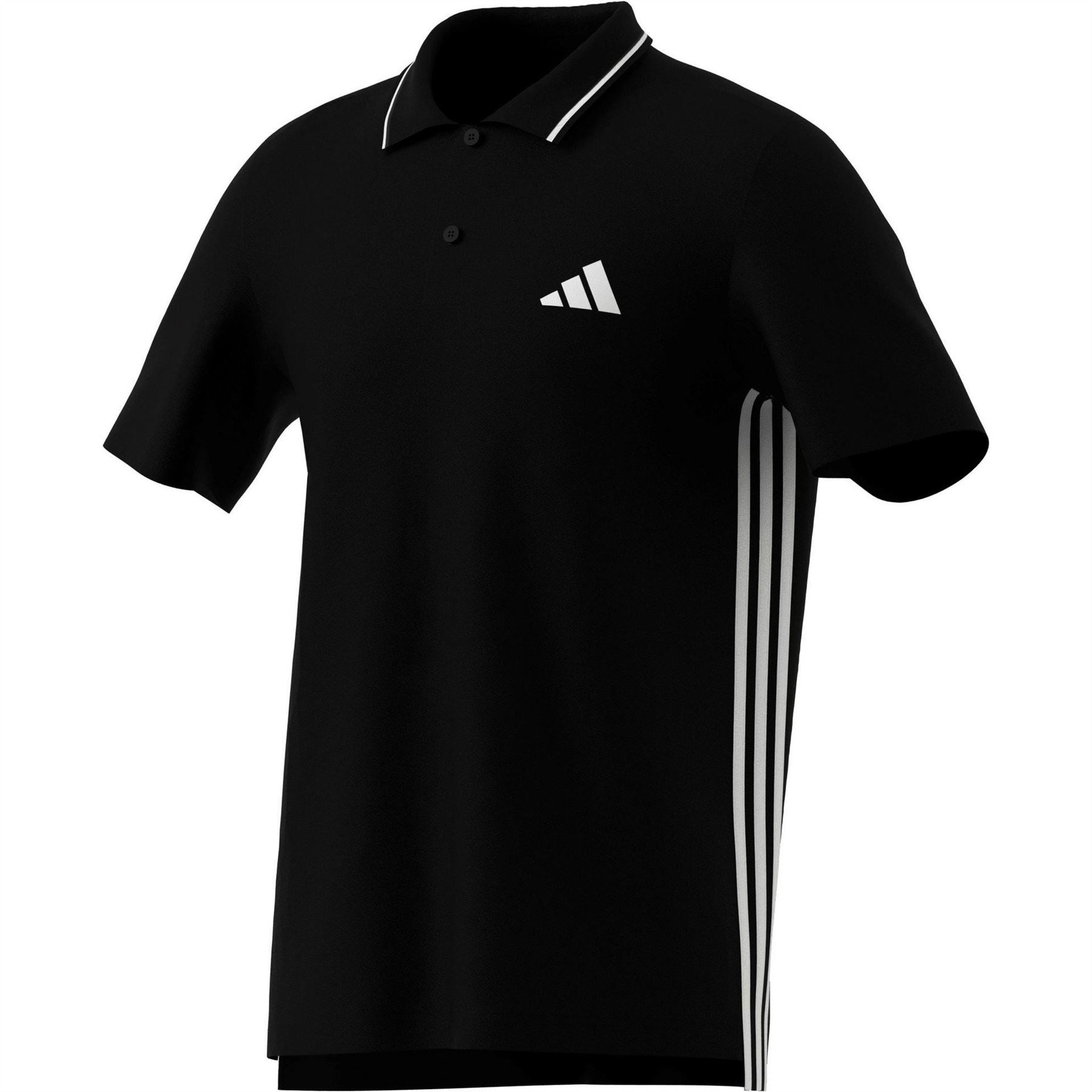 adidas Mens Essentials Cotton 3 Stripes Polo Shirt
