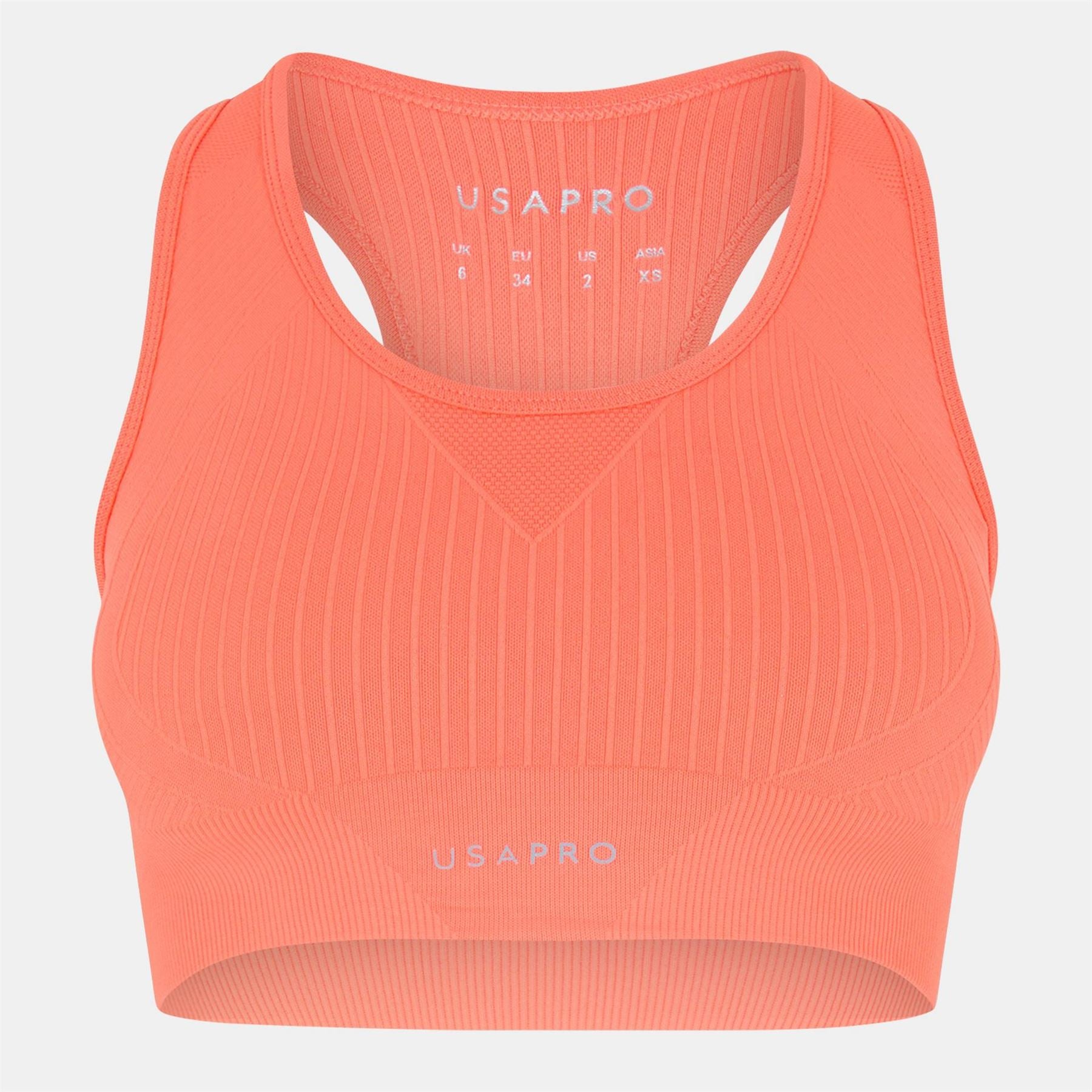 USA Pro Core Seamless Crop Sports Bra