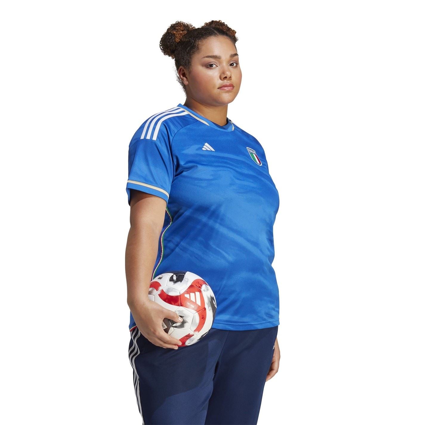adidas Womens Italy Home Shirt 2023 Plus Size