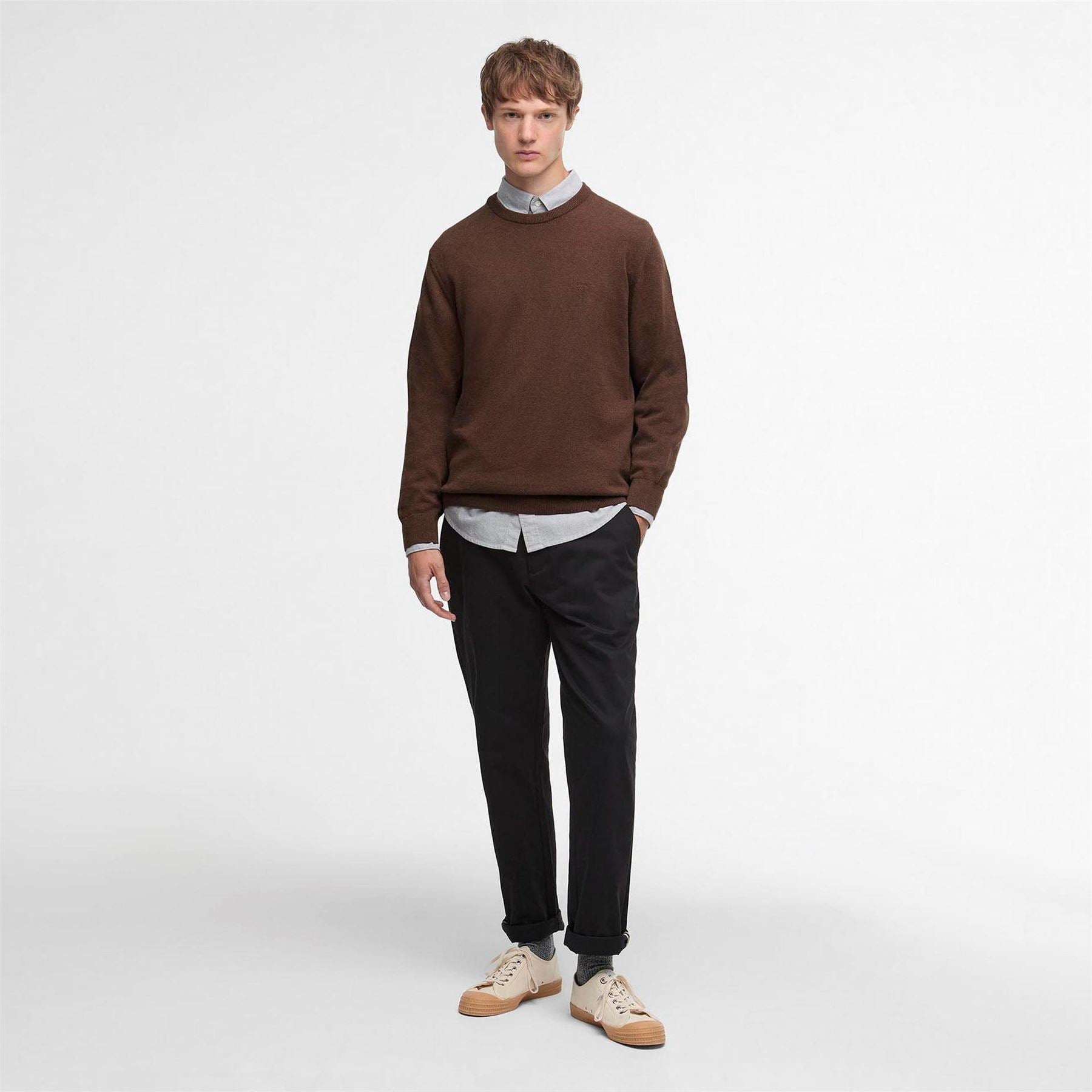 Barbour Cotton Crew Neck Jumper