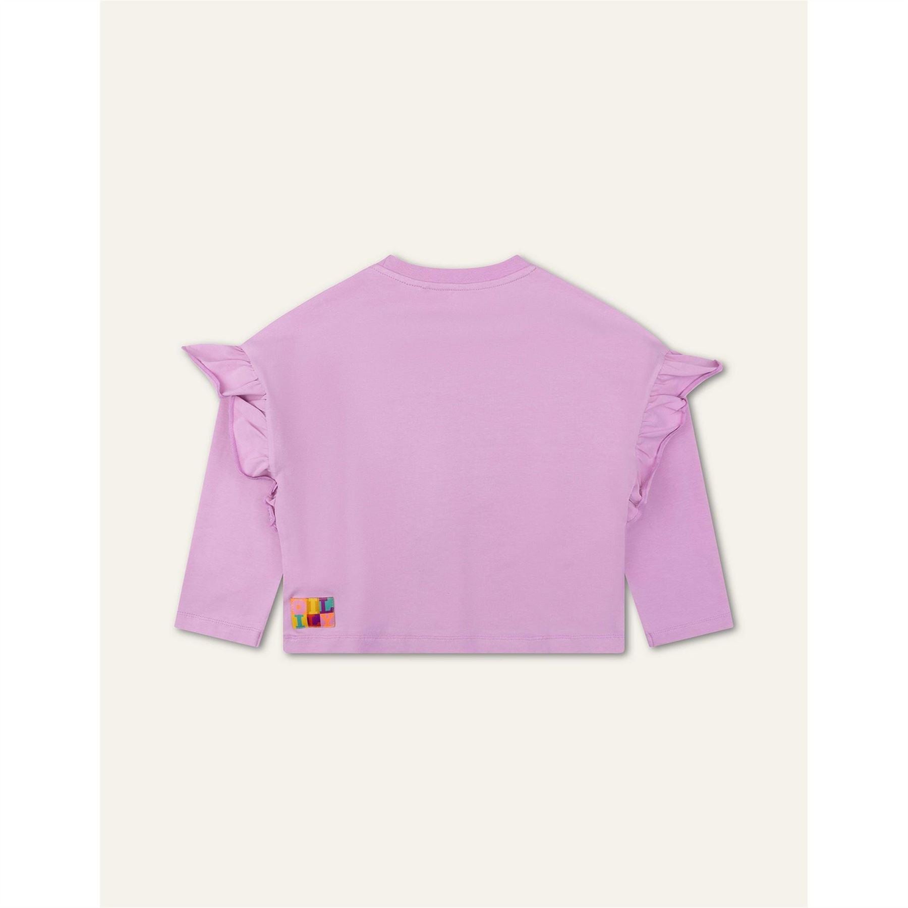 Oilily Bow Frill Crew Neck Relaxed Fit T-Shirt