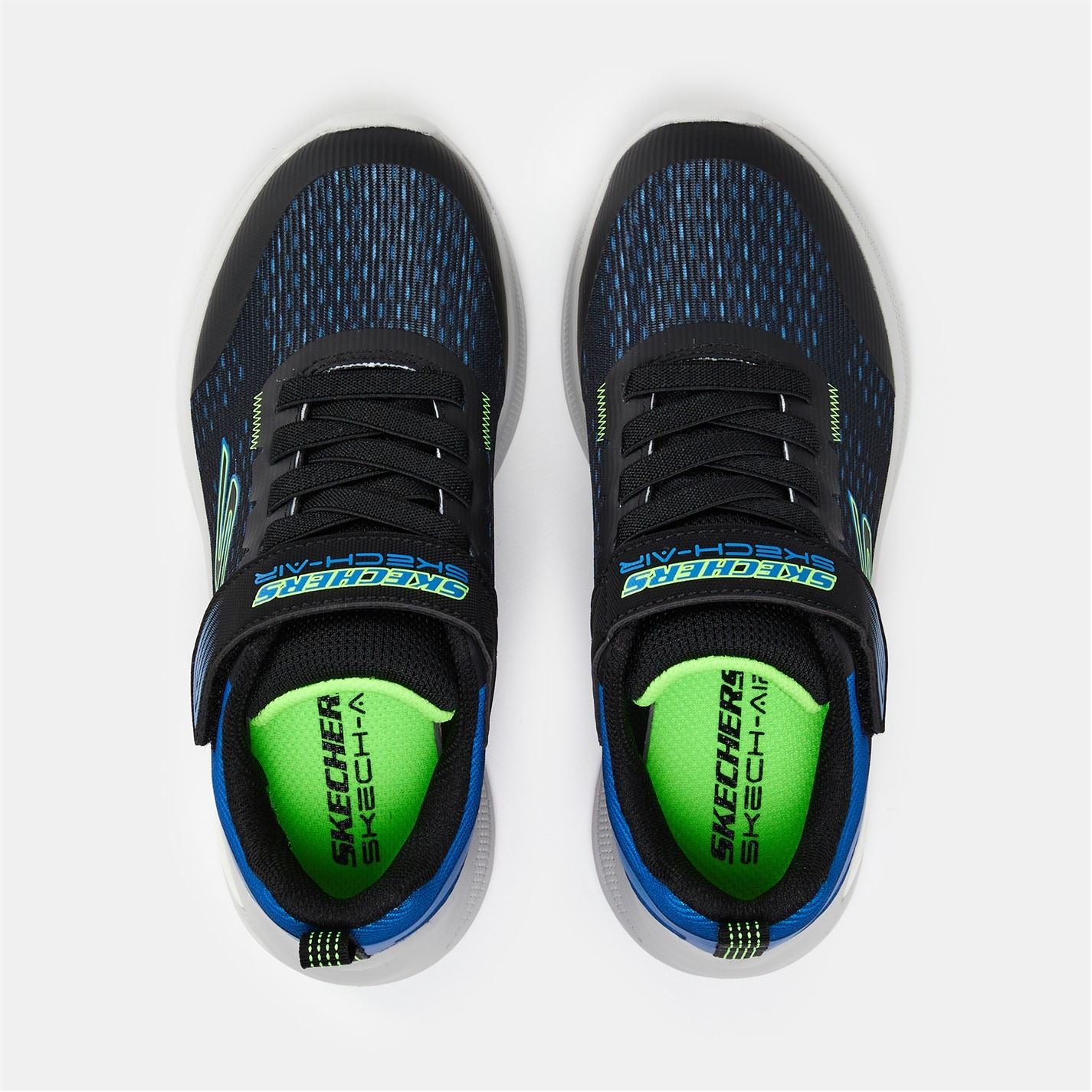 Skechers Lightweight Gore  And  Strap Sneaker W Runners Boys