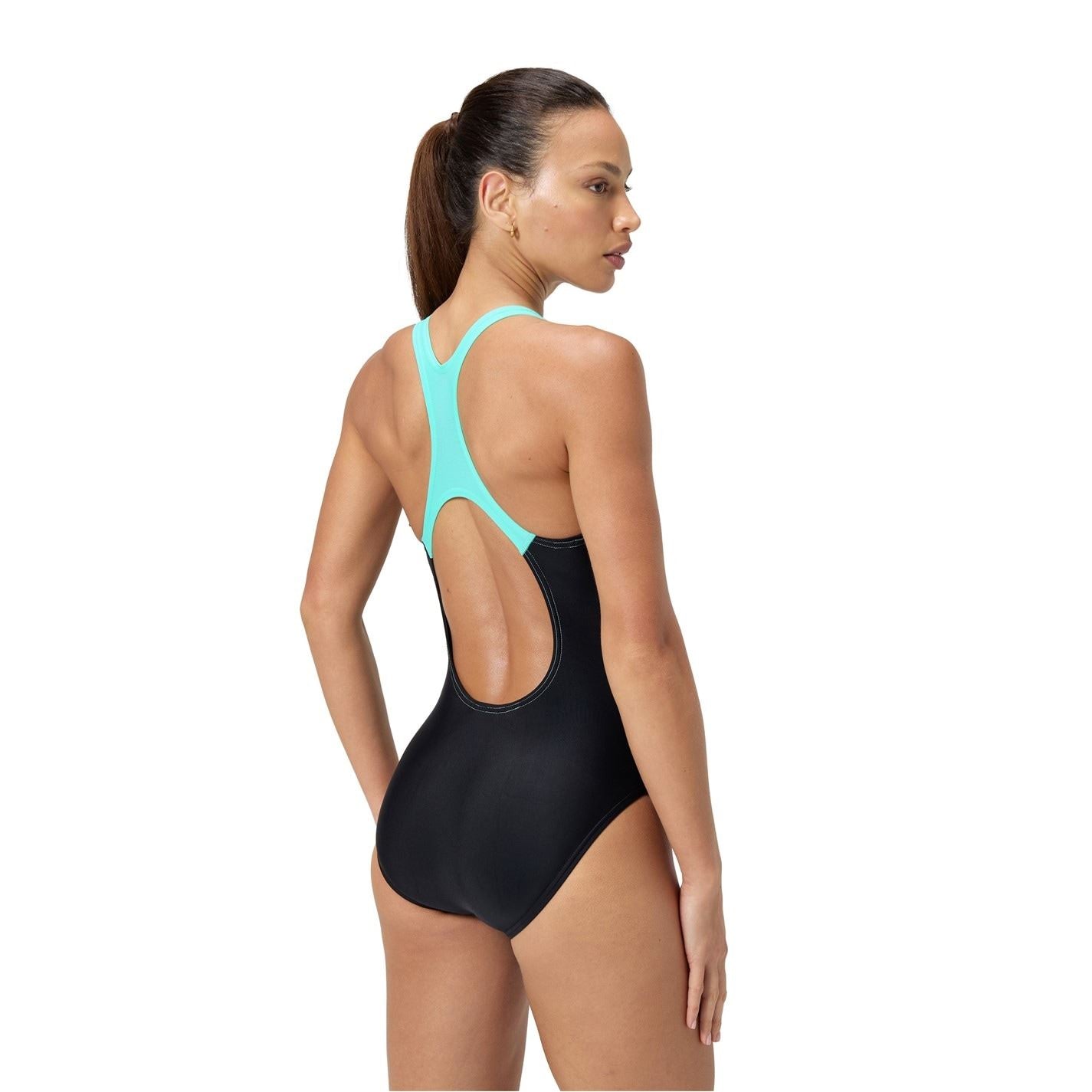 Speedo Medley Logo Muscle Back One-Piece Swimsuit