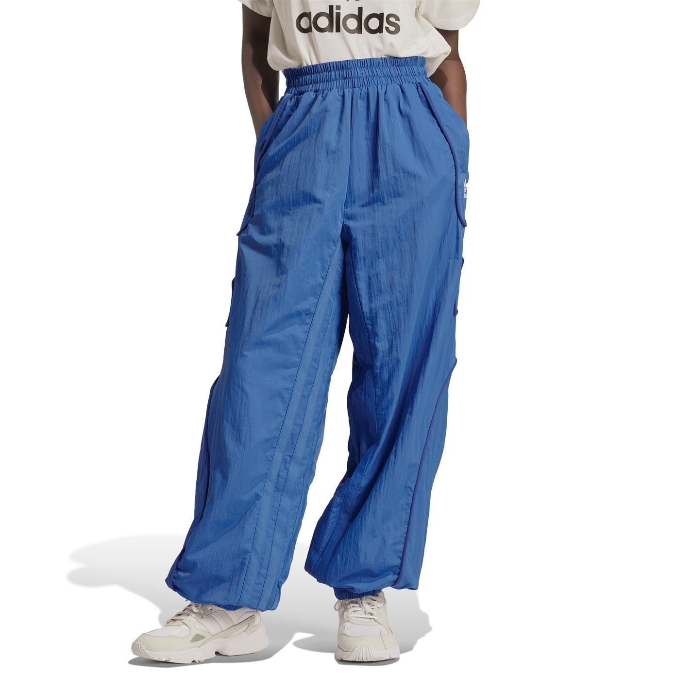adidas Originals Solid Patterned Wide Leg Track Pants